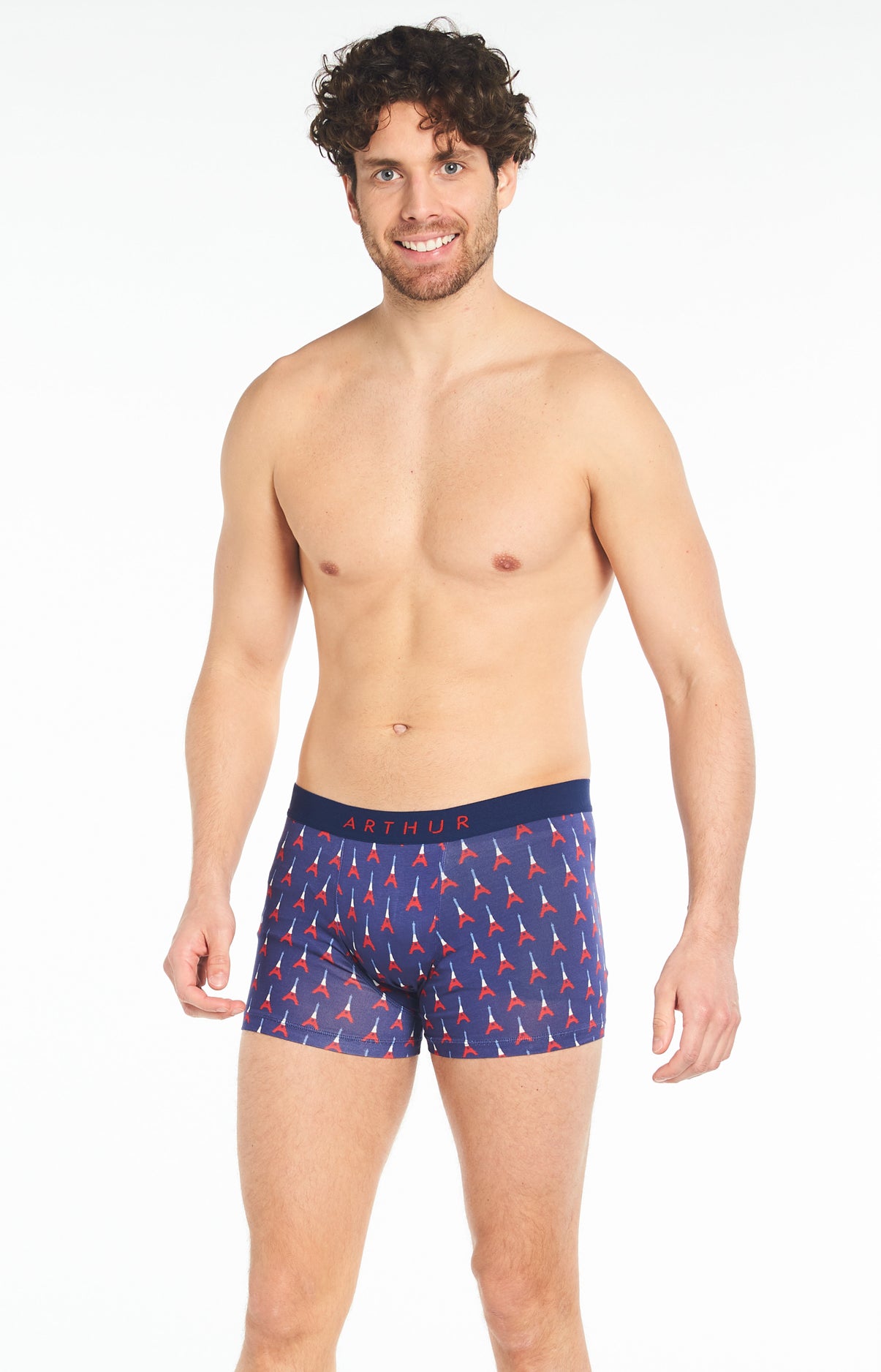 arthur-bob-eiffel-boxer-coton-bio-marine image 2
