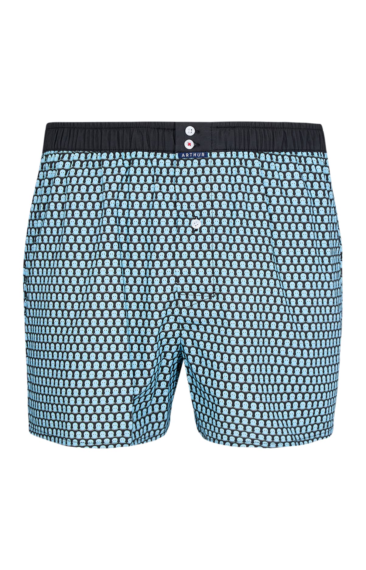 arthur-le-club-n-1152-cale-on-homme-noir-coton-bio image 3