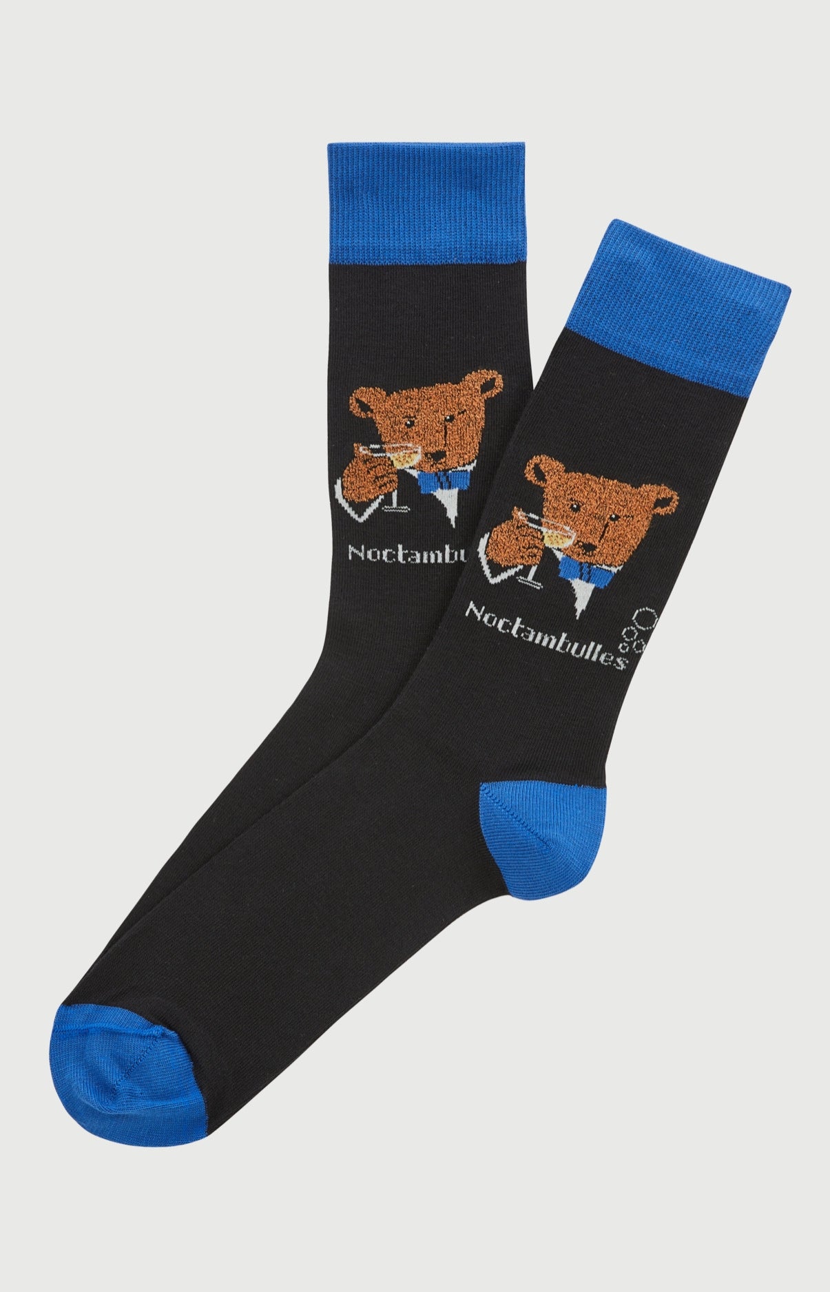 arthur-bob-champagne-chaussettes-homme-coton-noir image 1