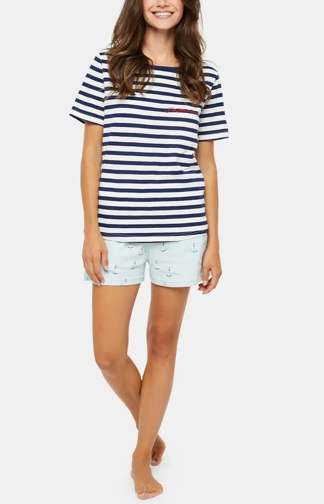 arthur-bob-pyjashort-baigneuse-coton-bio-brume image 1