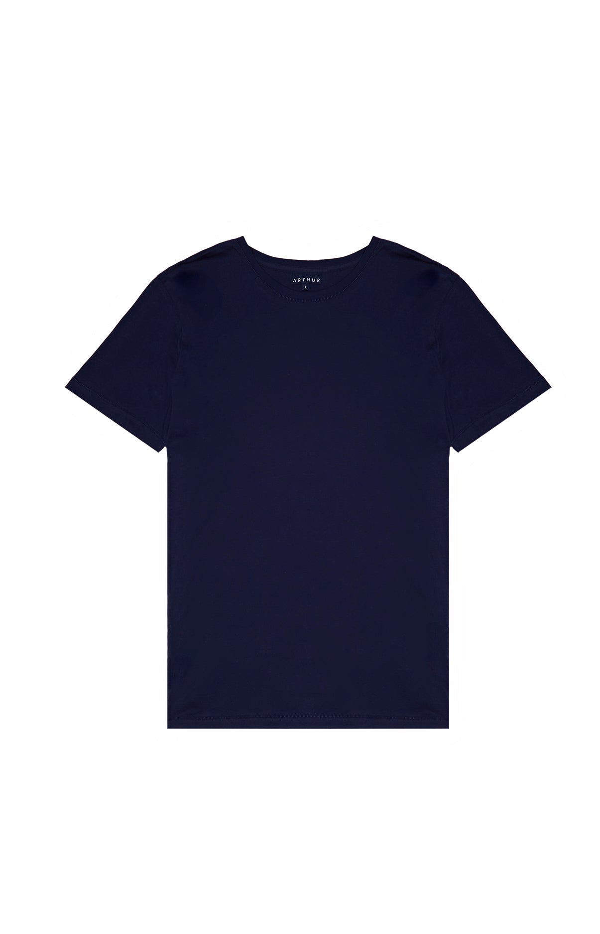 arthur-bob-tee-shirt-coton-pima-bleu-marine-homme image 3