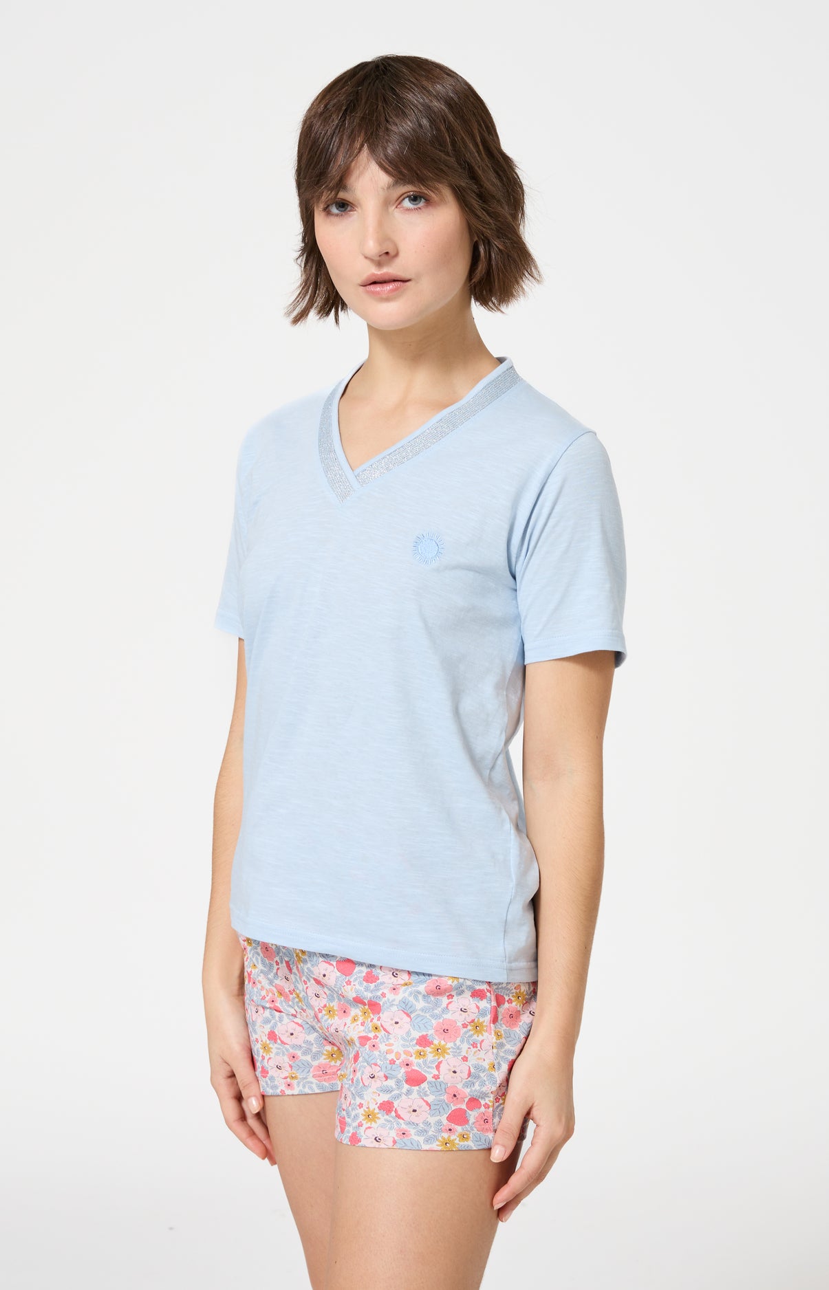 arthur-soleil-tee-shirt-femme-coton-bio-ciel-m image 4
