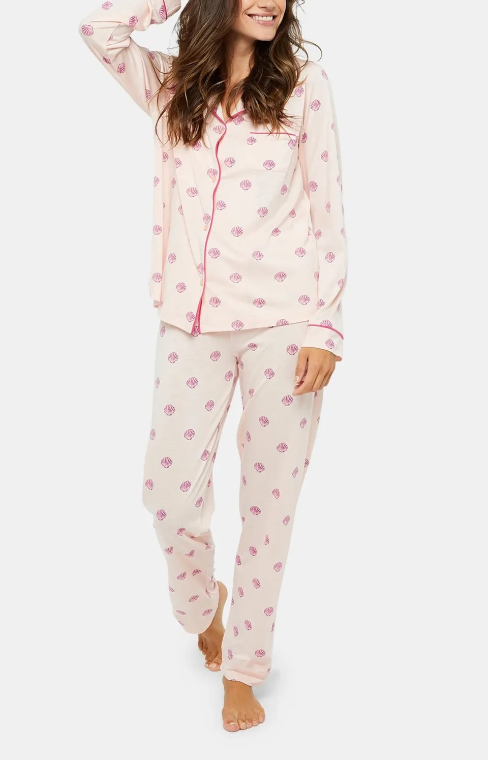 arthur-coquillage-pyjama-femme-poudre-lyocell-coton-bio image 1