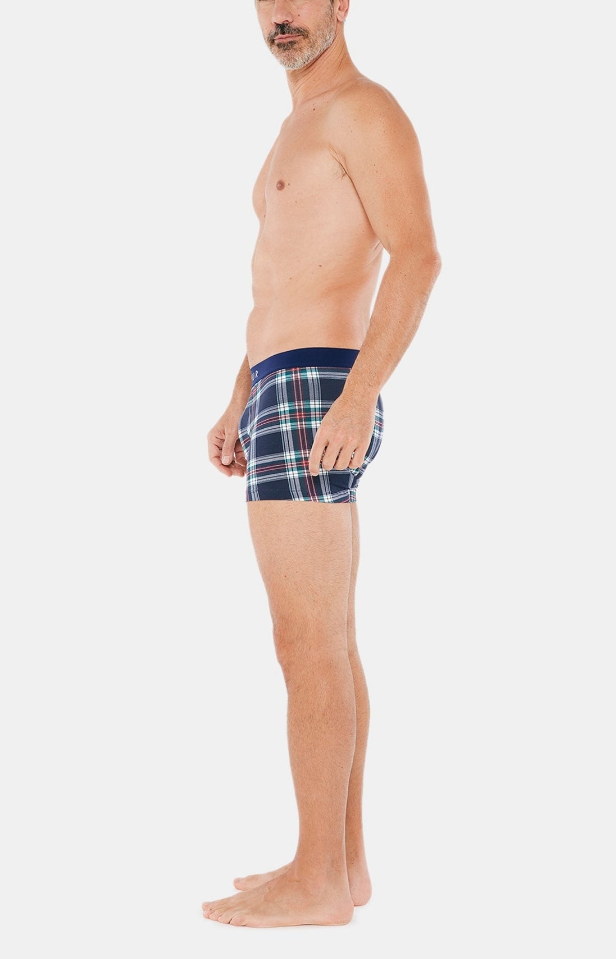 arthur-logan-boxer-homme-marine-taille-l-coton-bio image 2