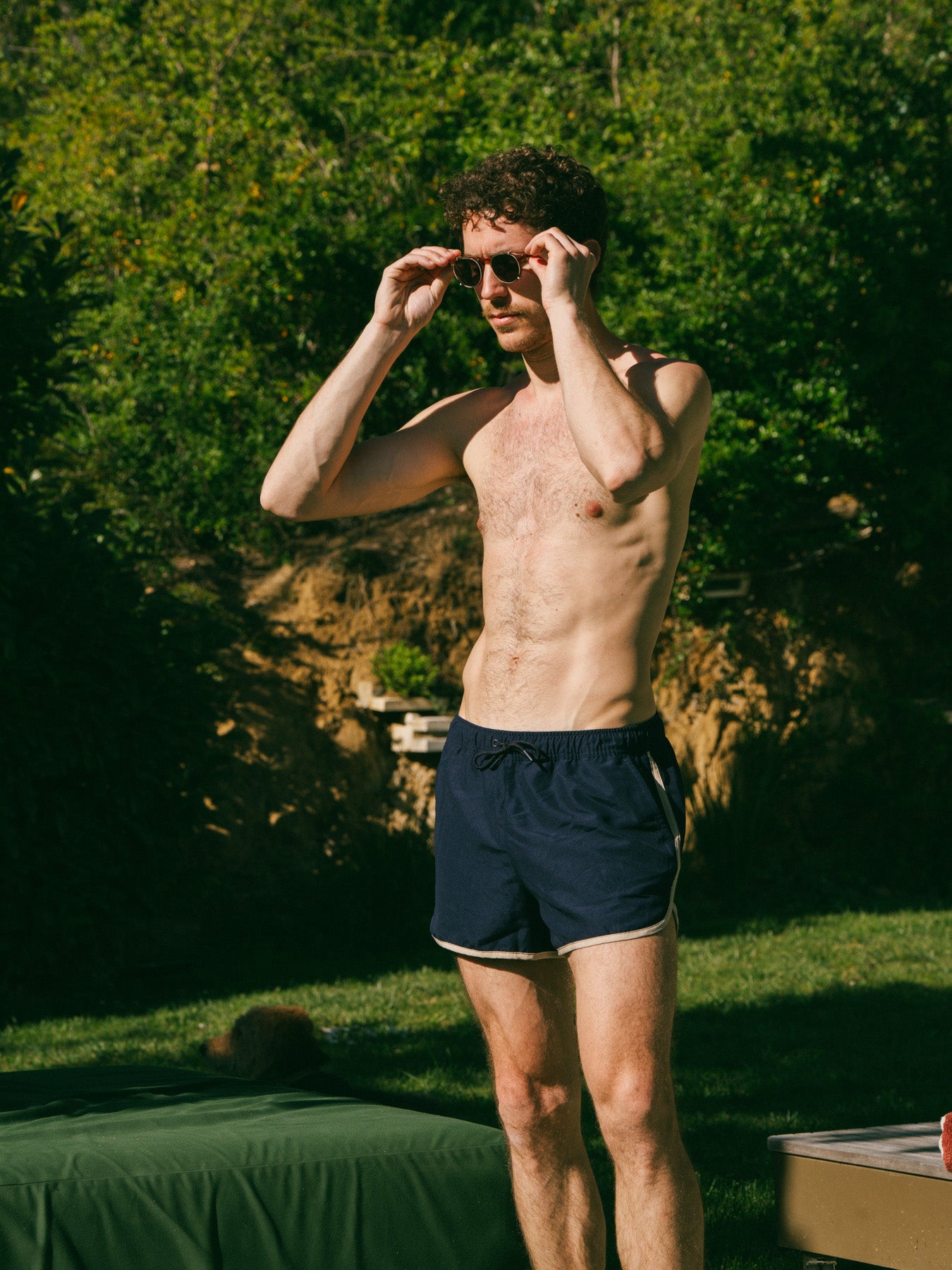 p-trone-maillot-de-bain-homme-r-tro-bleu-marine-polyester image 4