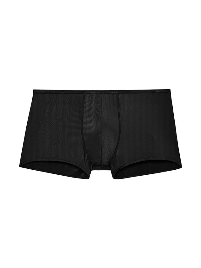 hom-plumes-trunk-boxer-homme-noir-microfibre image 1