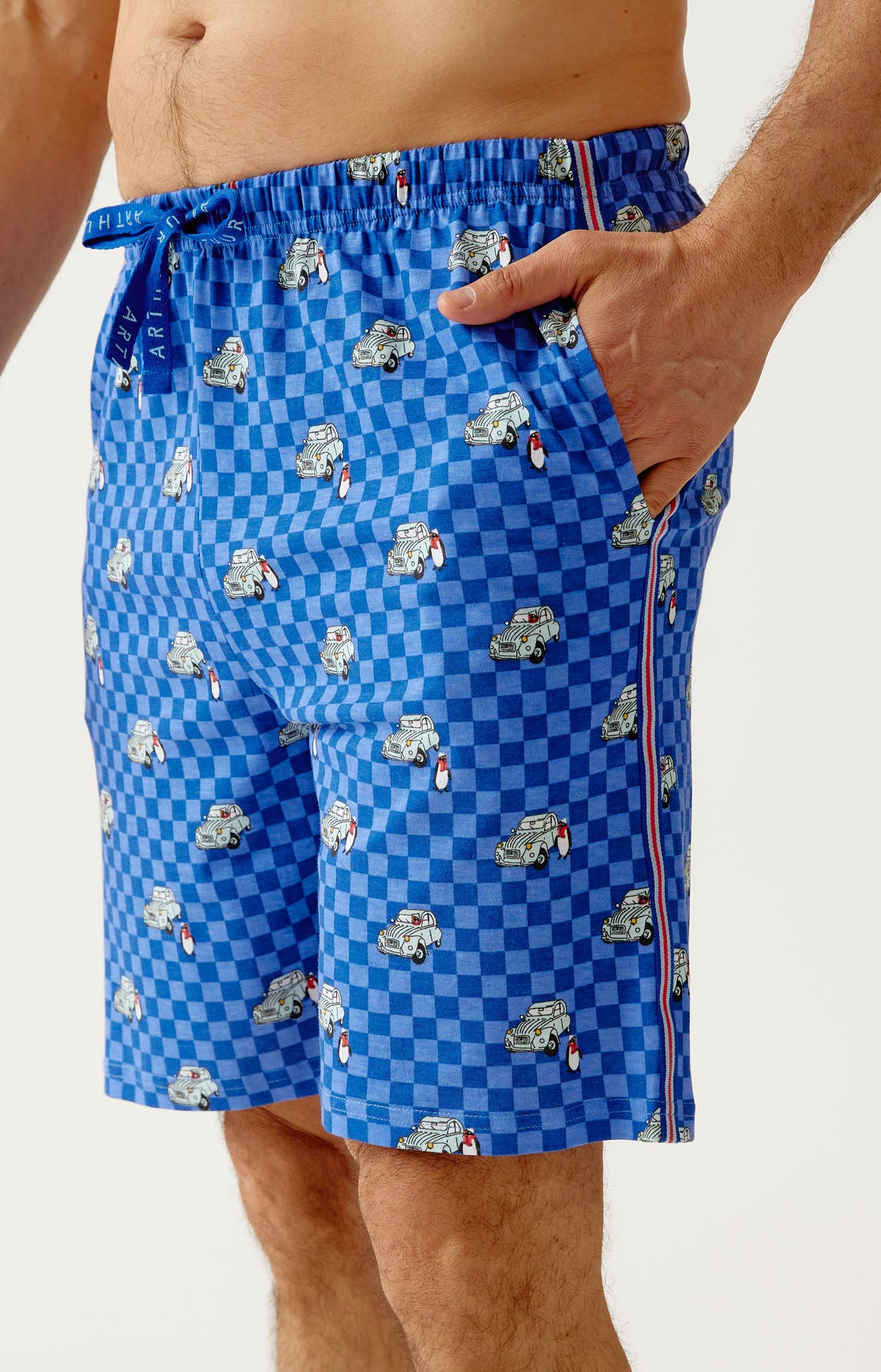 arthur-bob-lent-au-d-marrage-pyjashort-bio-bleu image 4