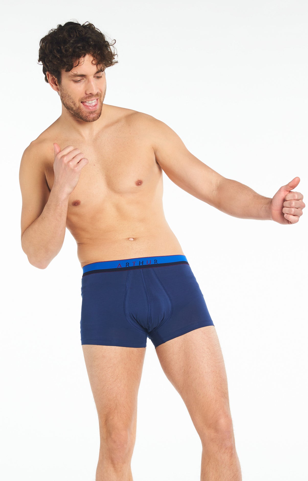 arthur-bob-boxer-slipp-homme-marine-coton-bio image 4