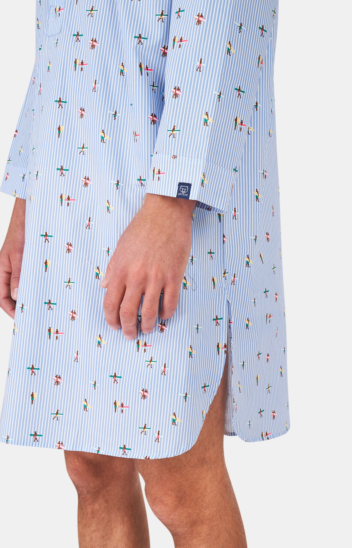 arthur-bob-surf-chemise-de-nuit-homme-bleu image 6