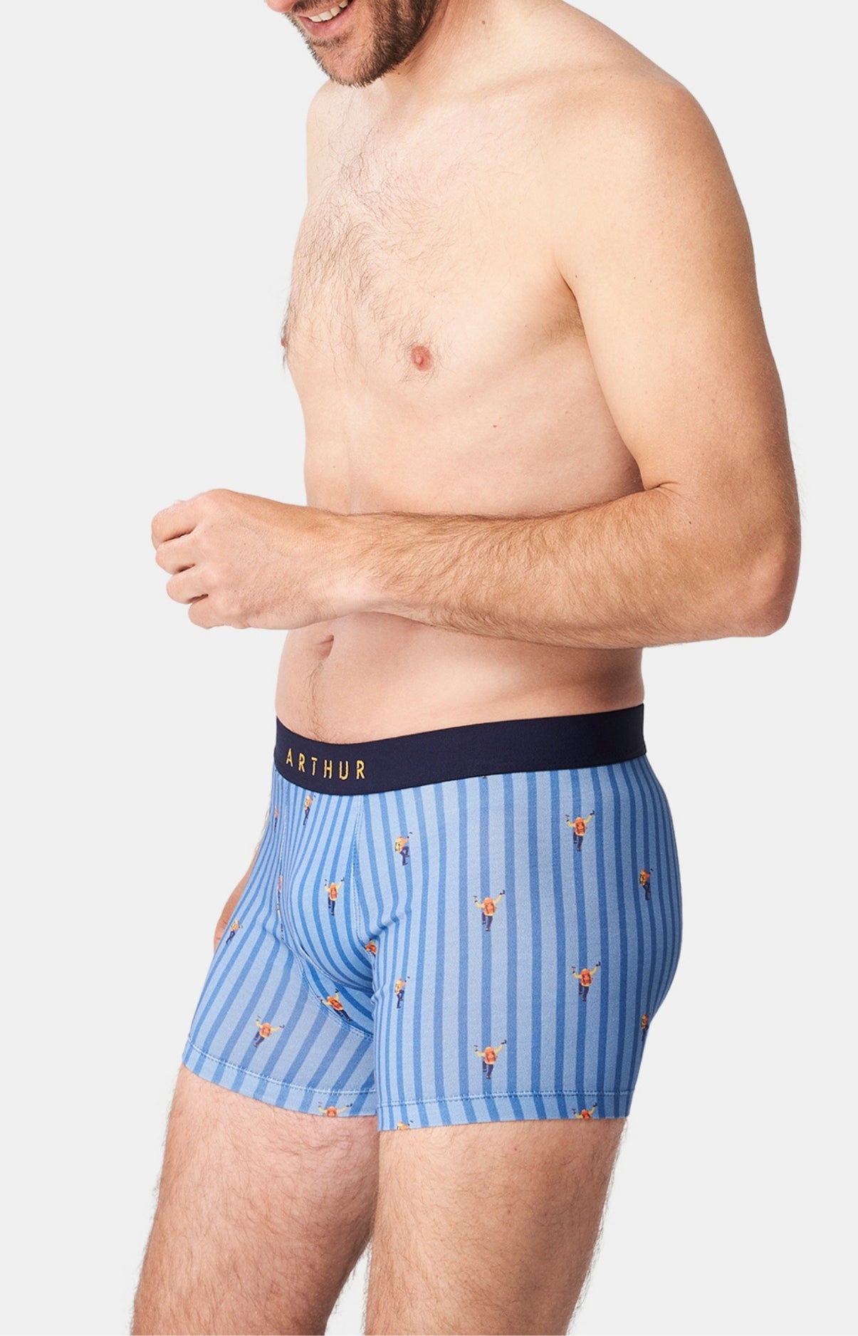 arthur-bob-boxer-everest-bleu-homme-coton-bio image 4