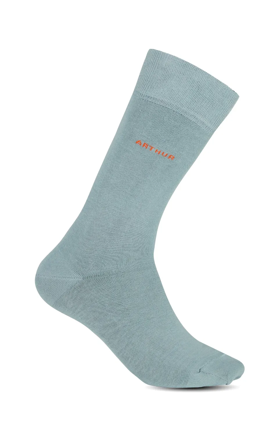 arthur-bob-unies-chaussettes-homme-vert-lichen-coton image 1