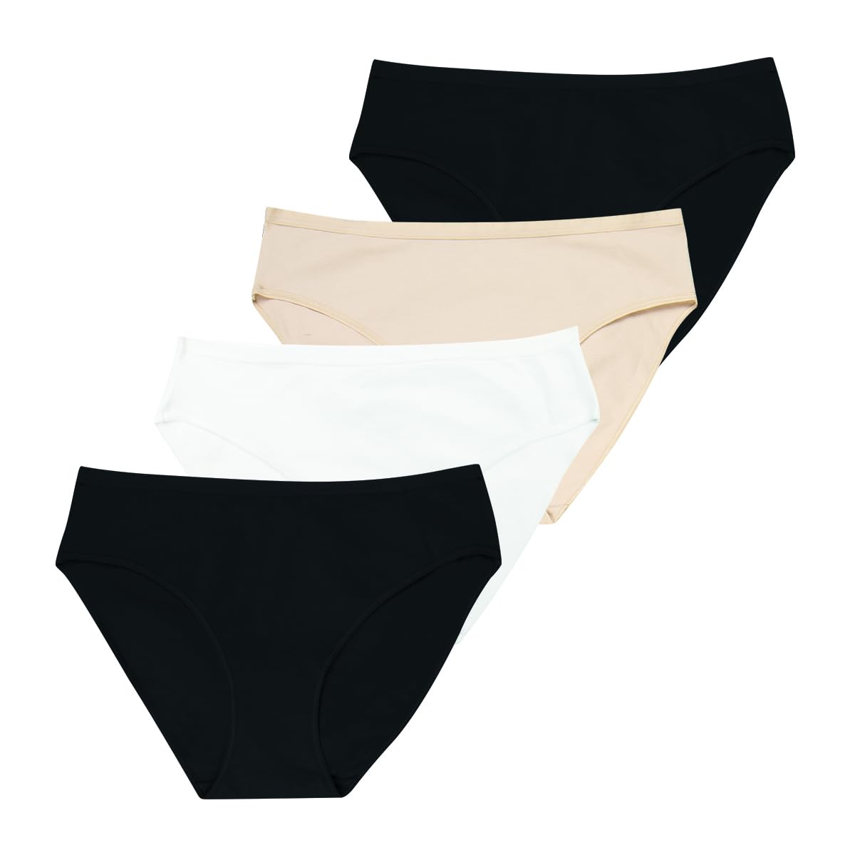 athena-ecopack-basic-lot-4-culottes-femme-coton-noir image 4