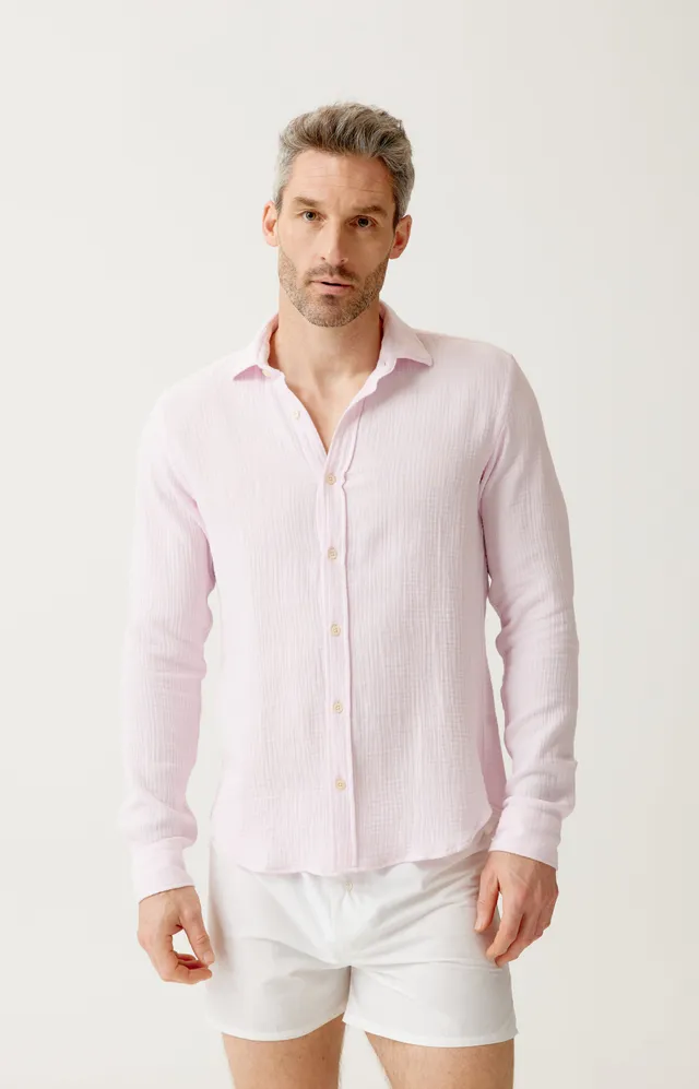 arthur-bob-rose-chemise-homme-gaze-de-coton image 1
