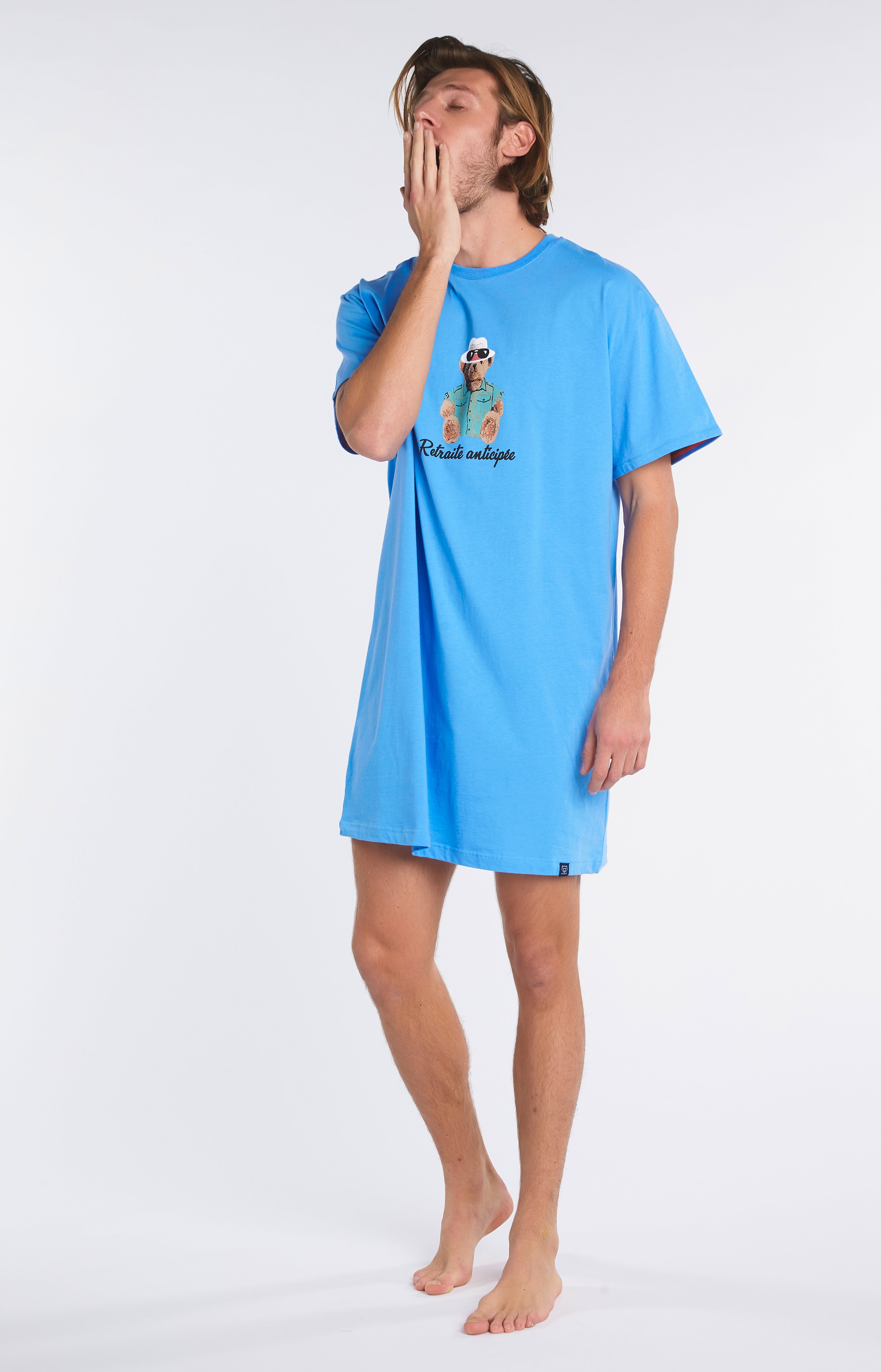 arthur-bob-teddy-maxi-tee-shirt-azur-coton image 4