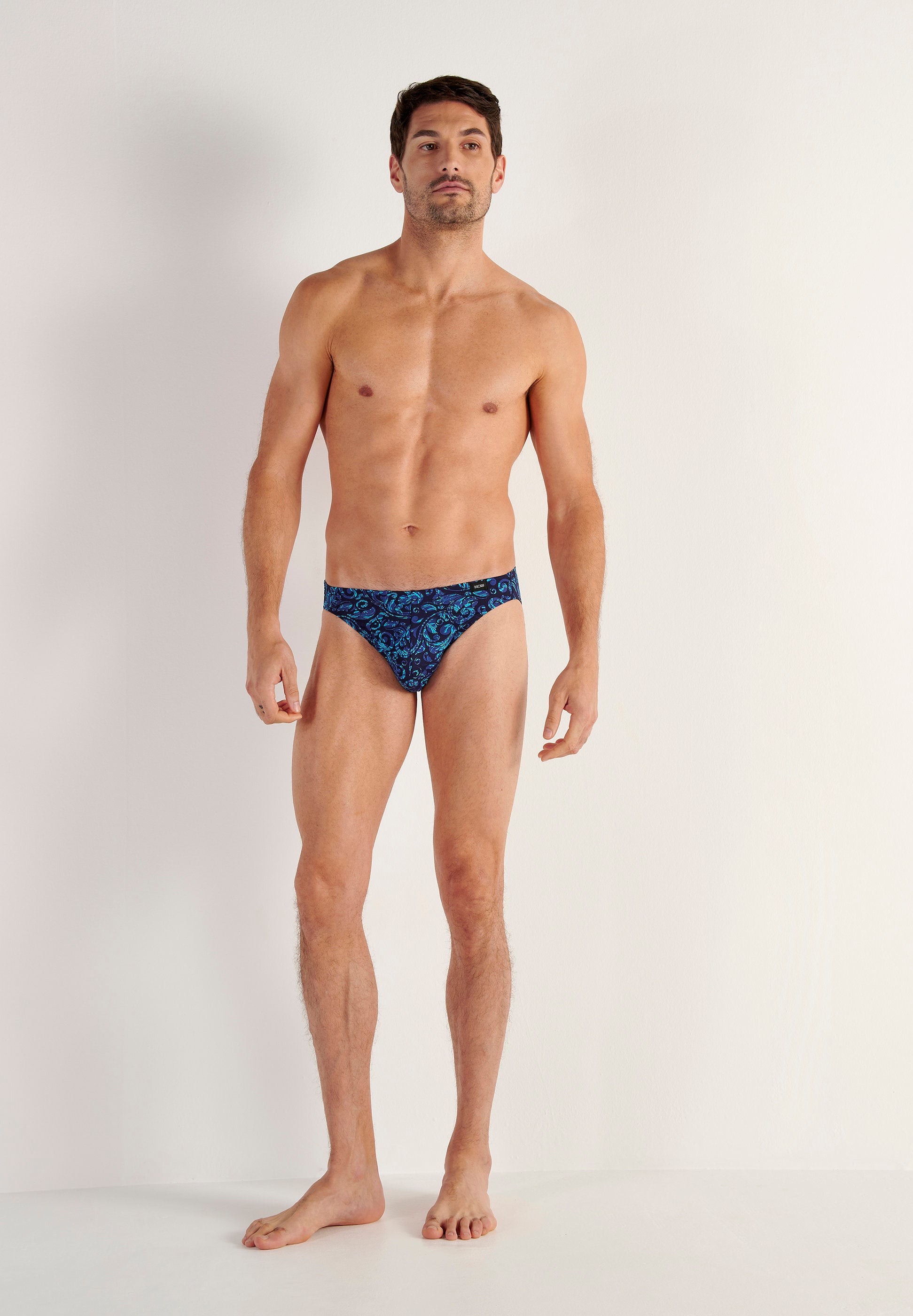 hom-funky-styles-brian-micro-slip-imprim-bleu-microfibre image 4