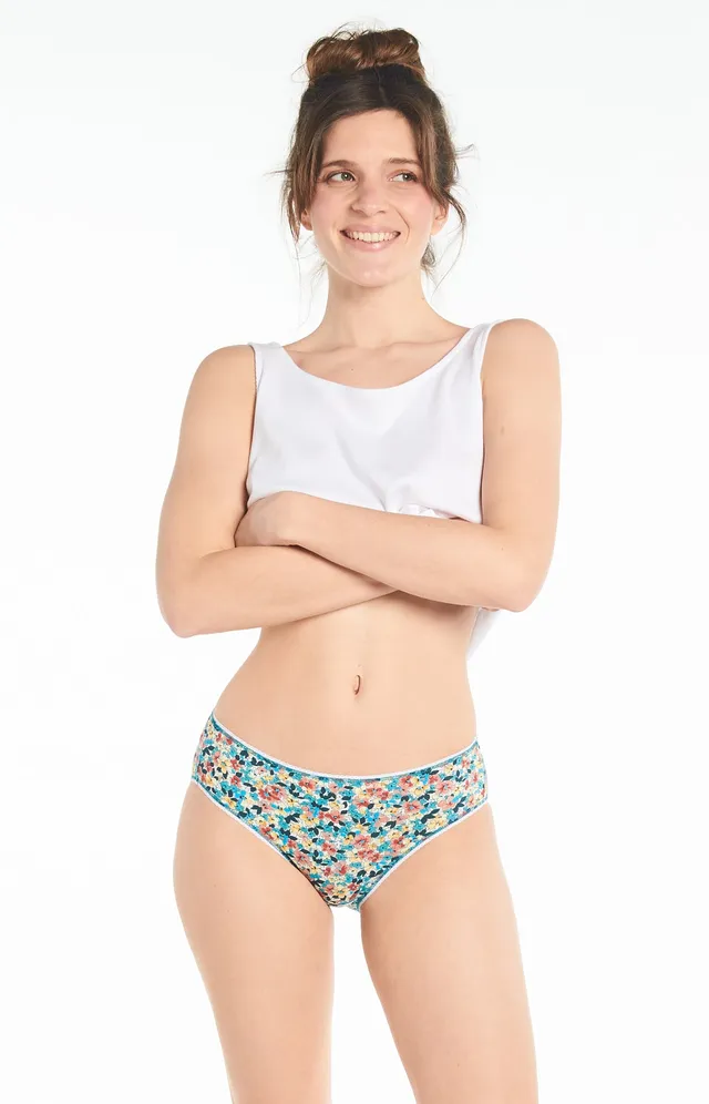 arthur-bob-fleur-culotte-coton-bio-multicolore-femme image 1
