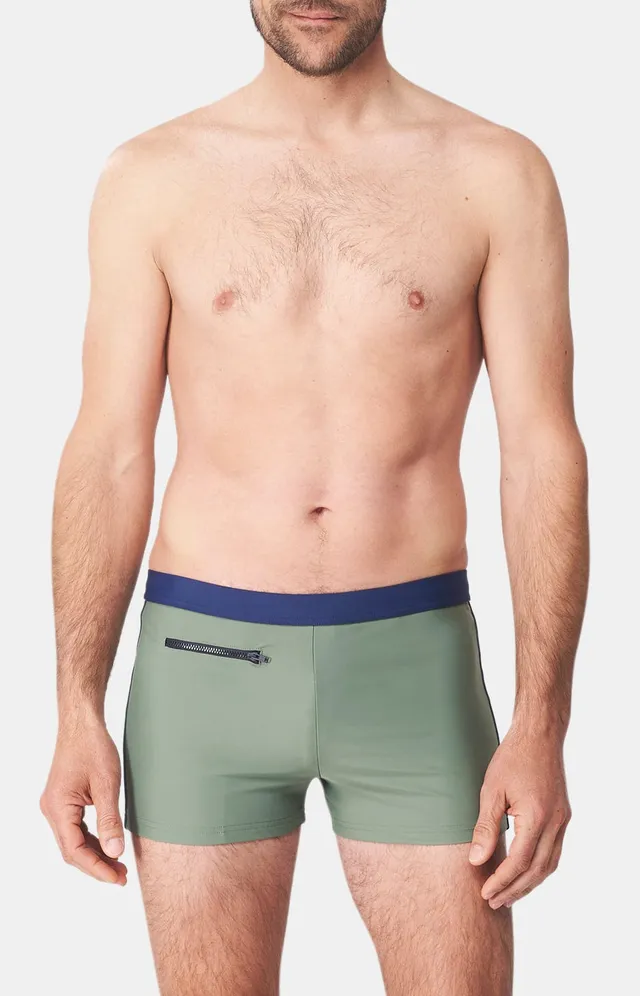 arthur-bob-boxer-de-bain-homme-kaki image 1