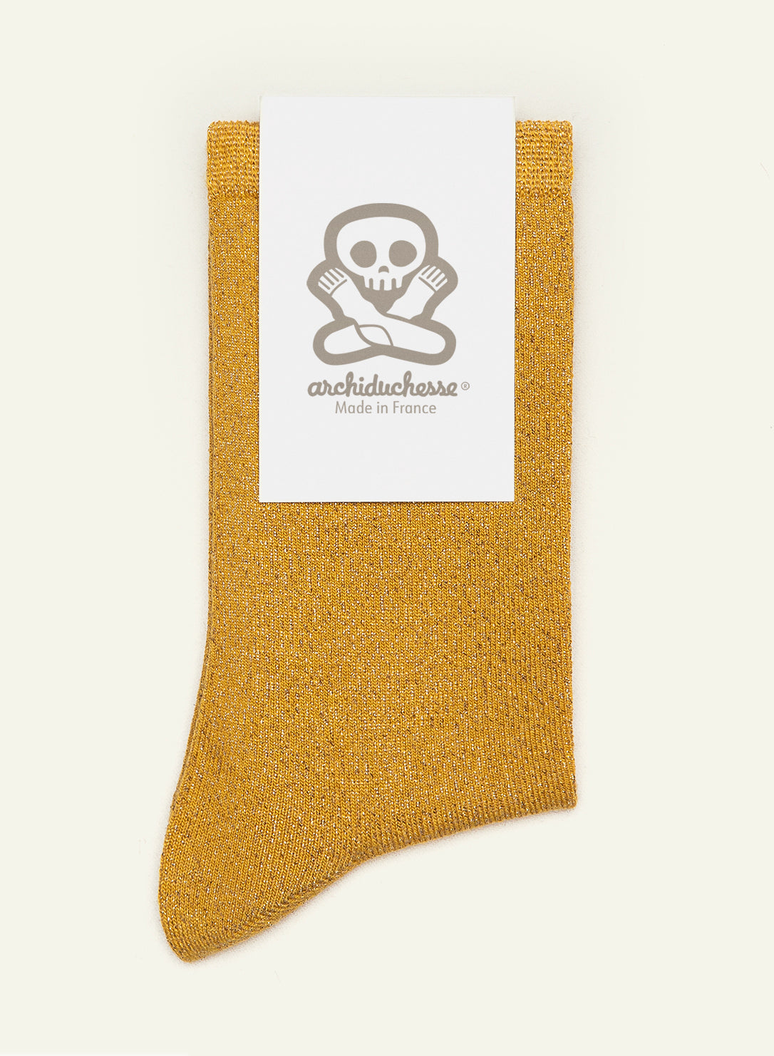 archiduchesse-paillet-e-soleil-chaussettes-jaune-36-41-lurex image 3