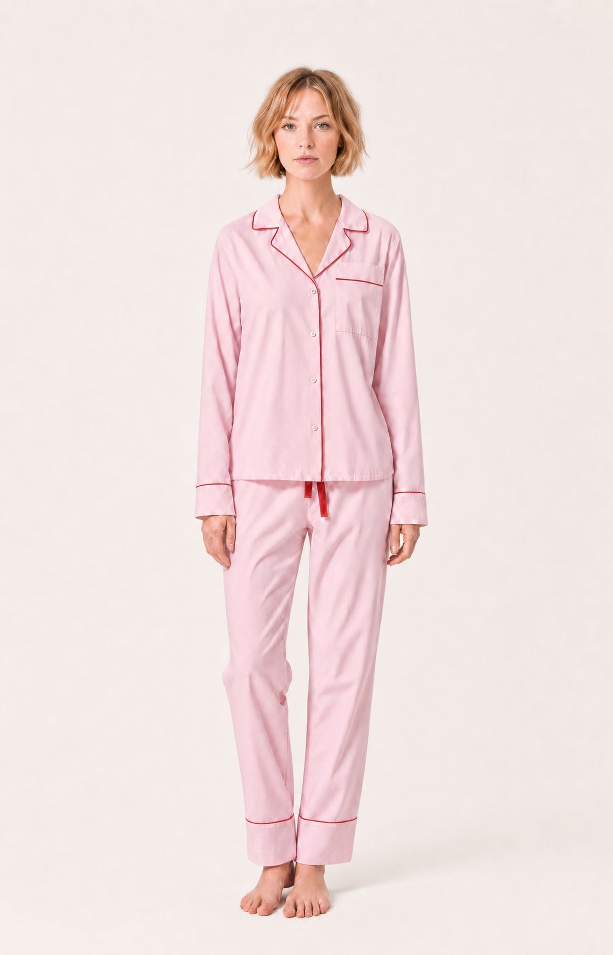 arthur-bob-constance-pyjama-femme-rose-popeline-bio image 4