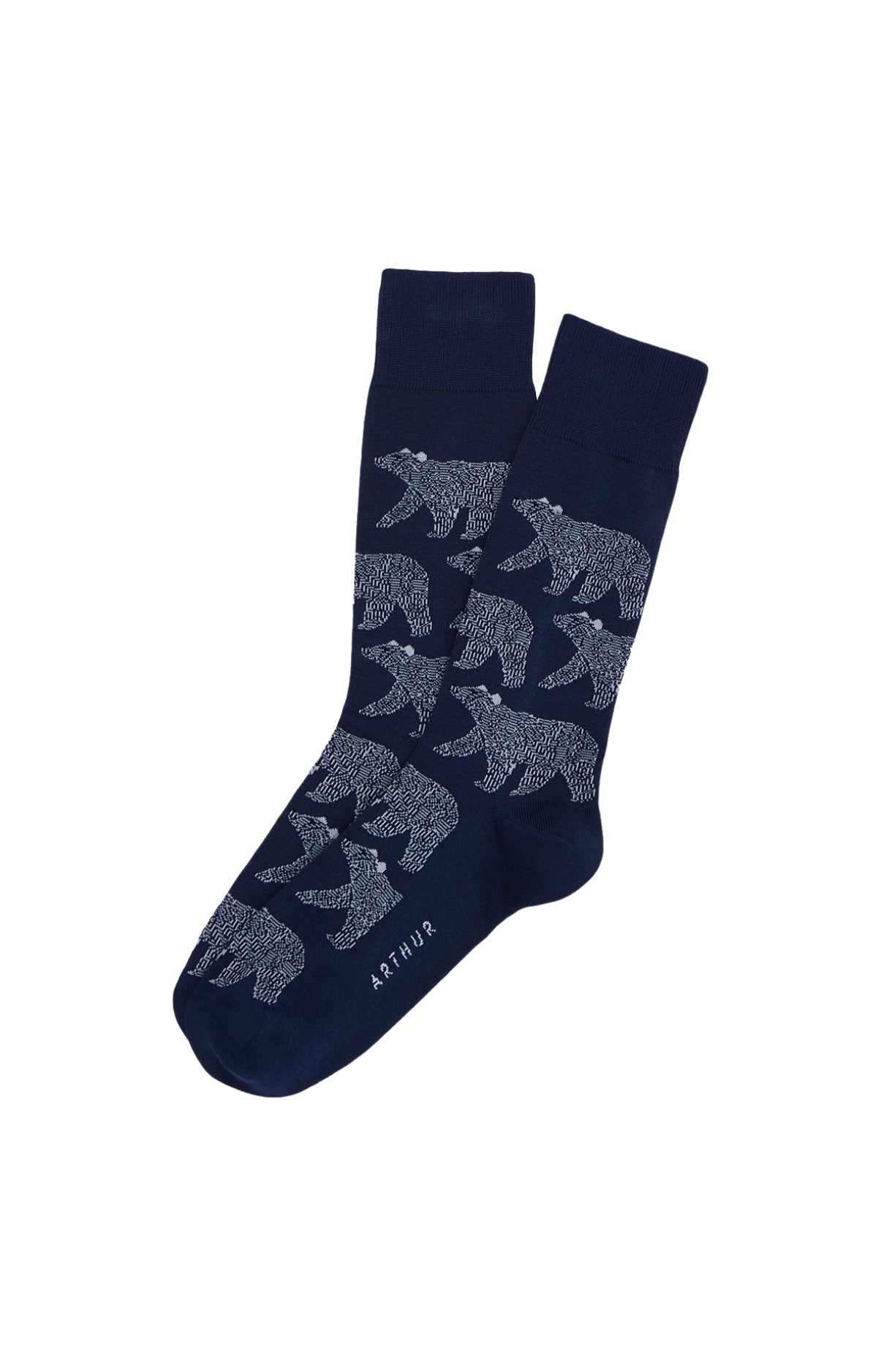 arthur-bob-nuit-polaire-chaussettes-homme-marine-40-46-coton image 1
