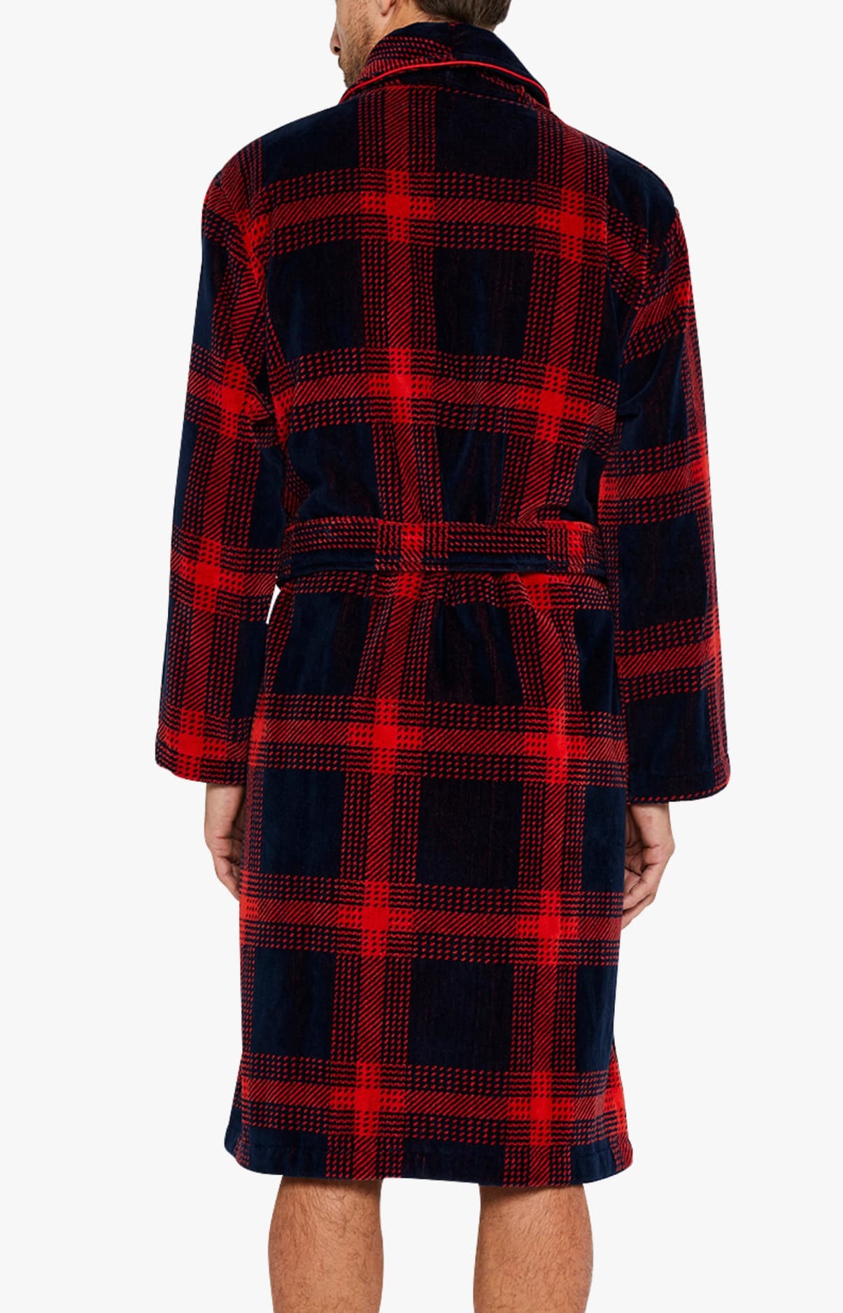 arthur-bob-on-fire-peignoir-homme-rouge-velours-coton image 6