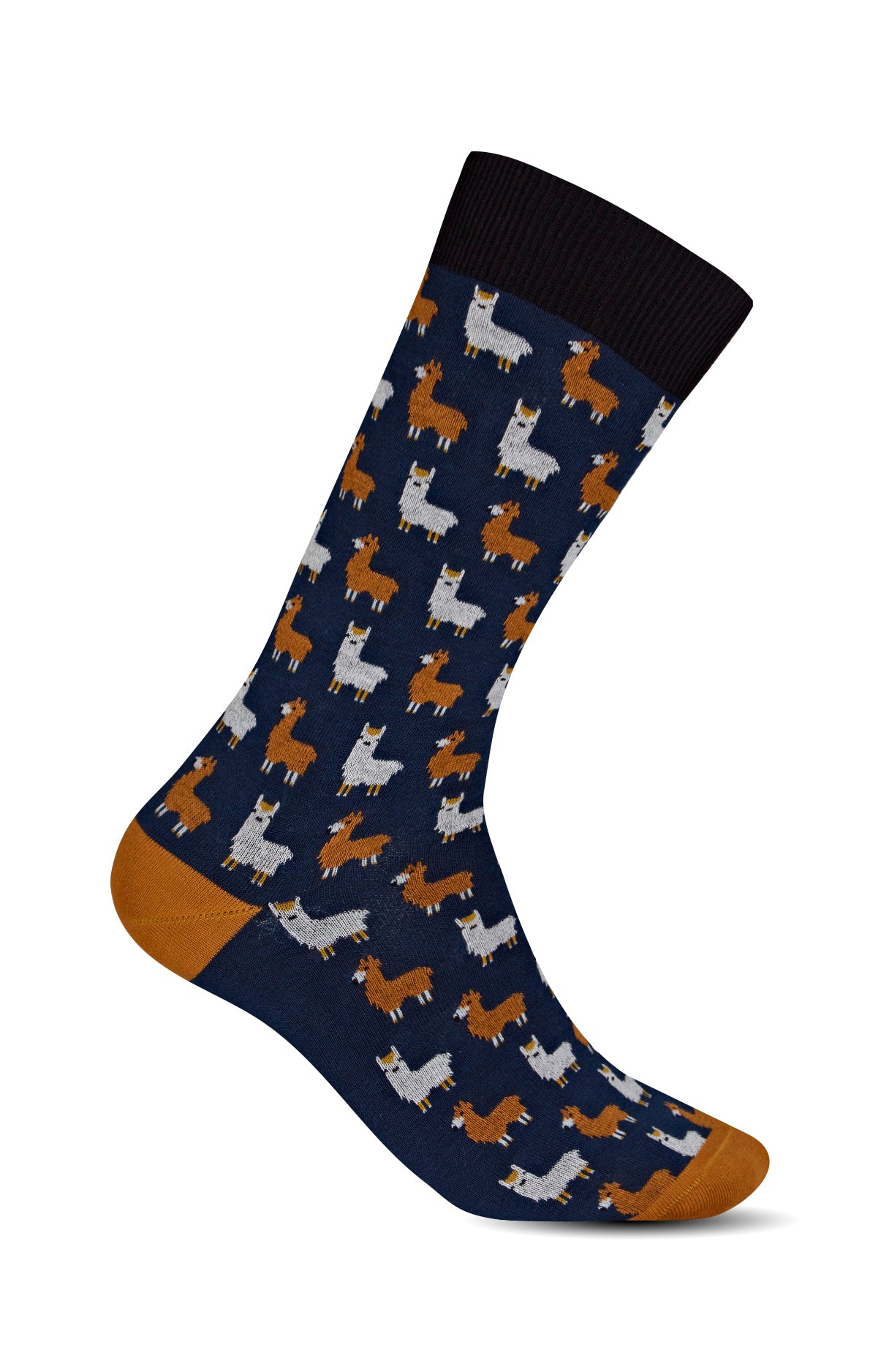 arthur-bob-lama-chaussettes-coton-marine-40-46 image 1