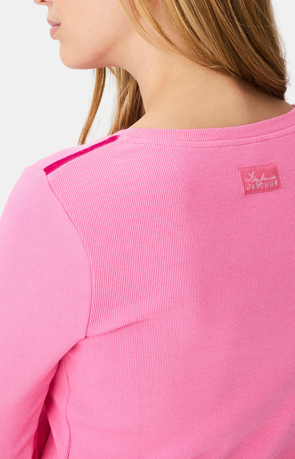 arthur-bob-tee-shirt-rosa-t-shirt-femme-rose-coton-bio image 7