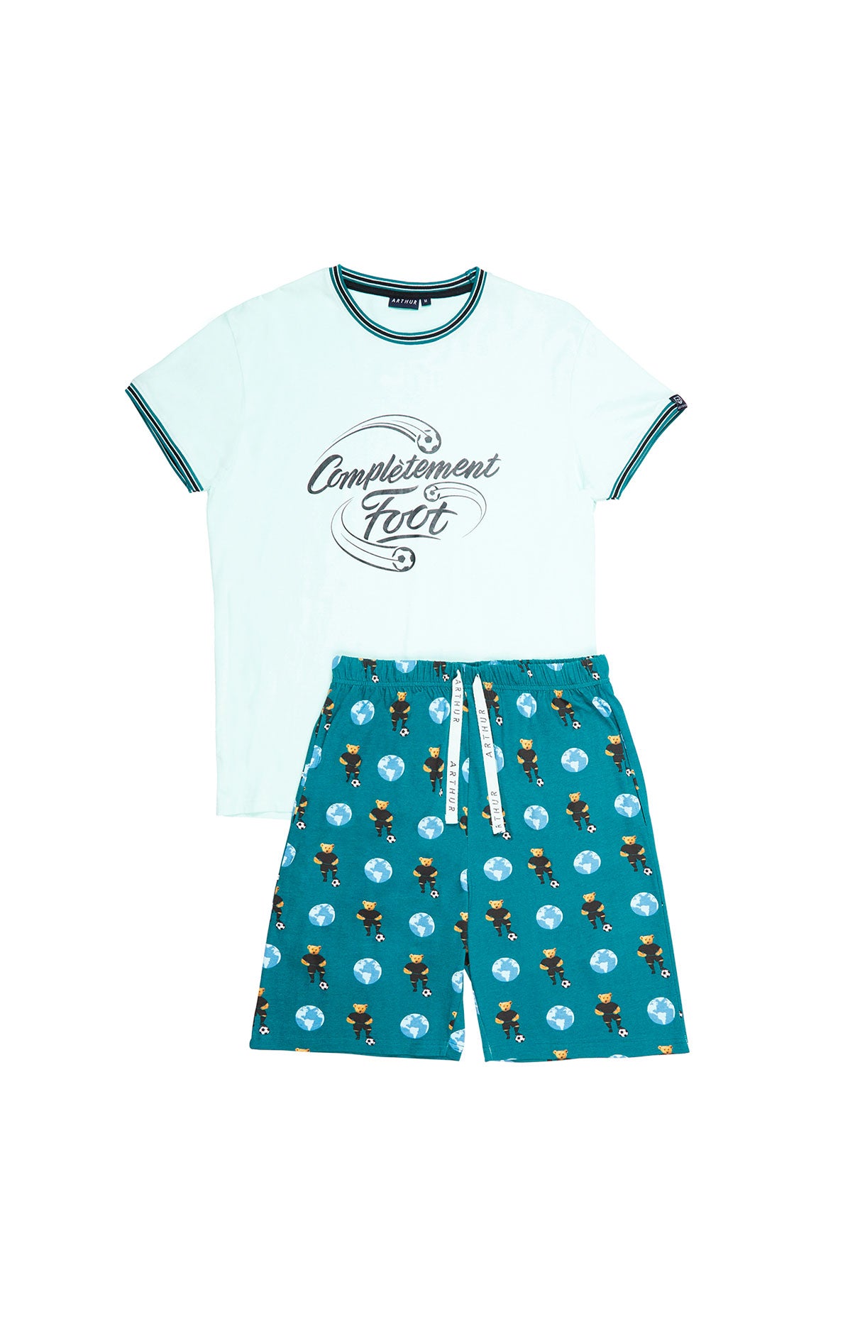 arthur-bob-pyjashort-coton-bio-foot-sapin image 3