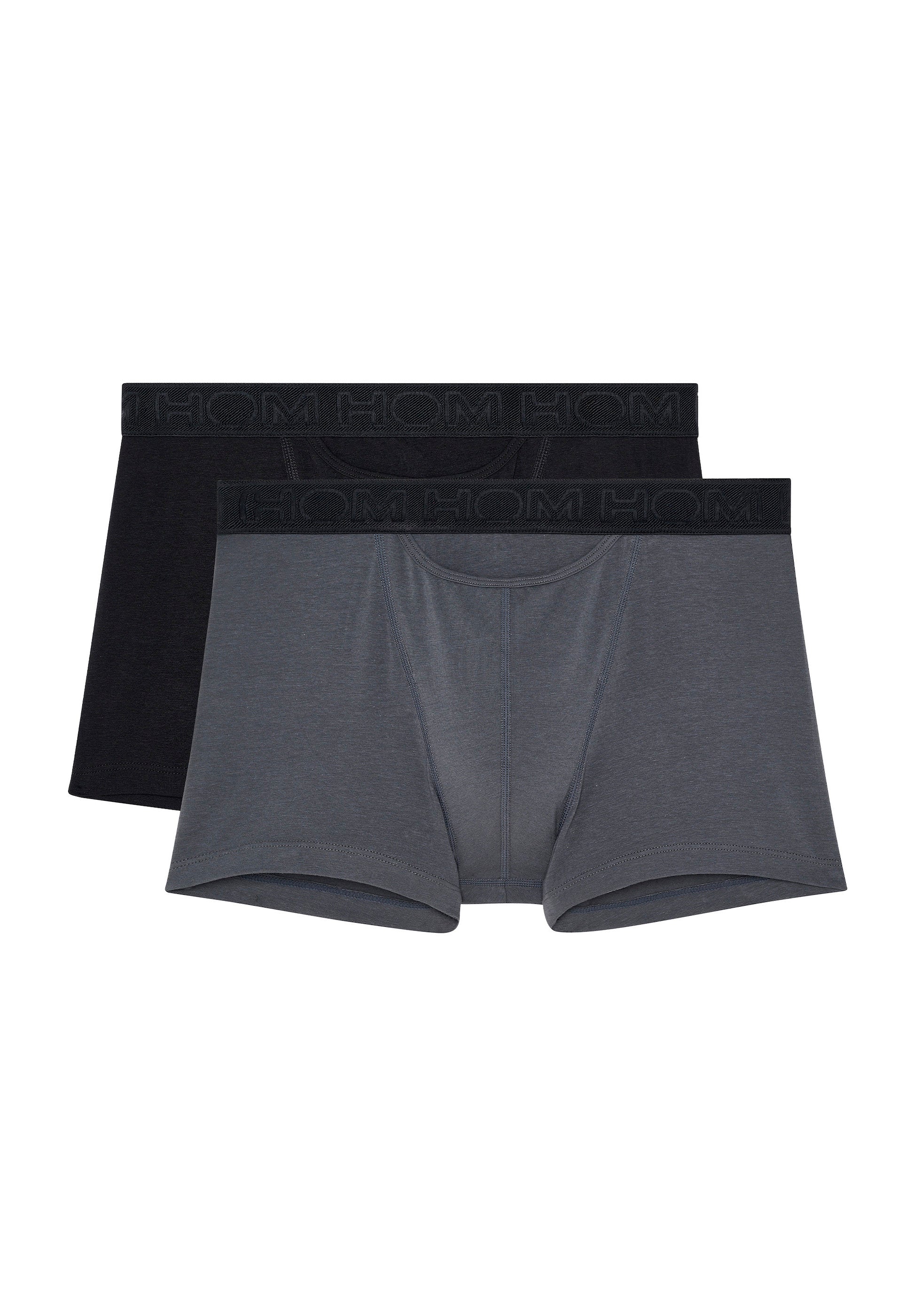 hom-ho1-boxerlines-2-boxer-homme-noir-gris-lot-2-coton image 1
