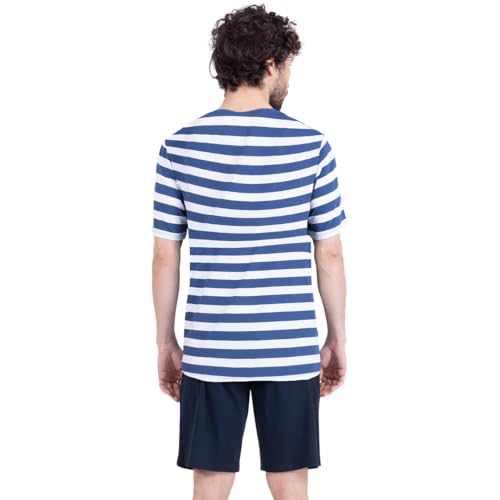 athena-easy-coton-pyjama-court-homme-ocean-club-rayures-l image 7