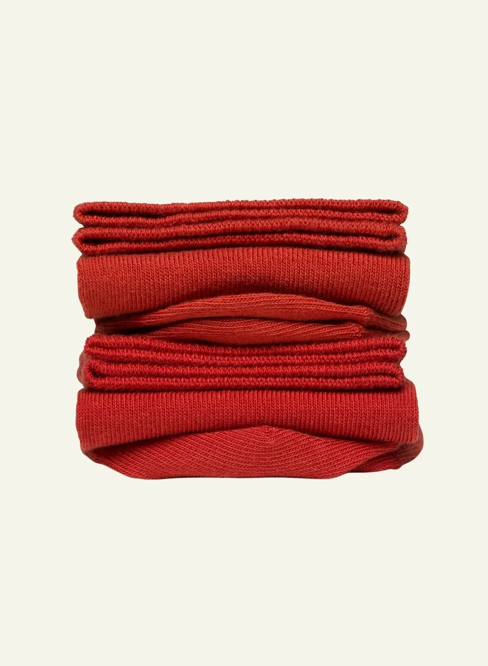archiduchesse-de-ville-chaussettes-rouge-brique-coton image 1