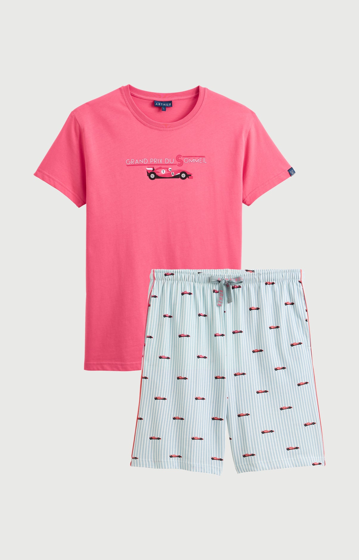 arthur-bob-grand-prix-du-sommeil-pyjashort-homme-ciel-coton-bio image 3