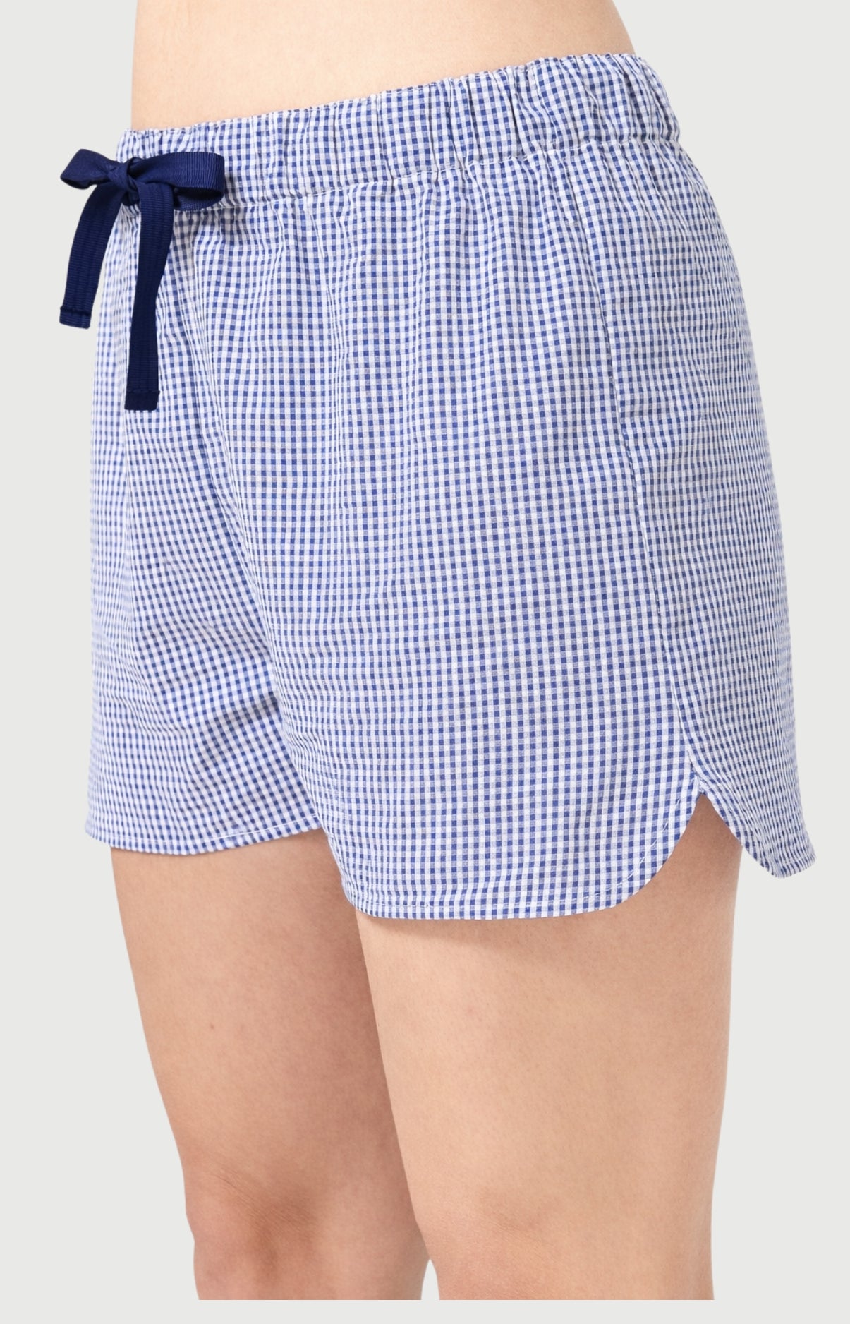arthur-vera-pyjashort-femme-marine-vichy-popeline image 7