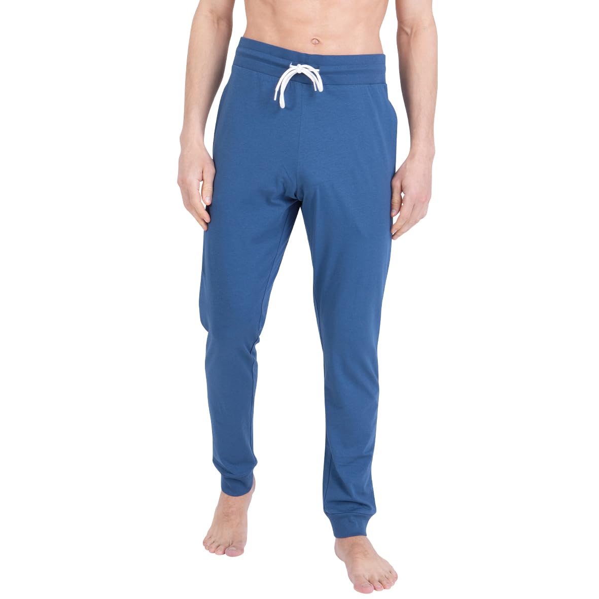 athena-easy-coton-pyjama-long-homme-100-coton-bleu image 2