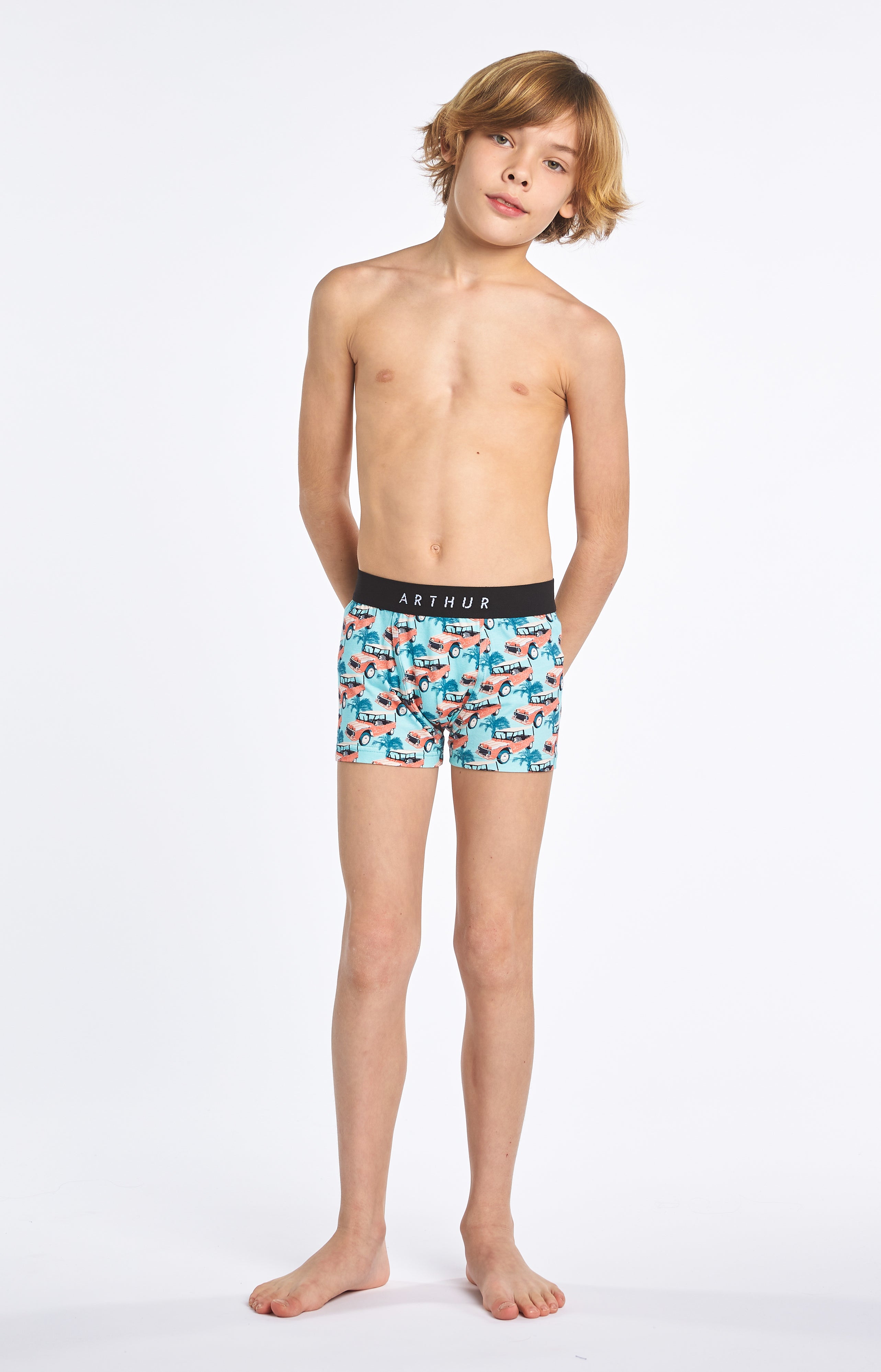 arthur-bob-boxer-mehari-corail-gar-on-coton-bio image 1