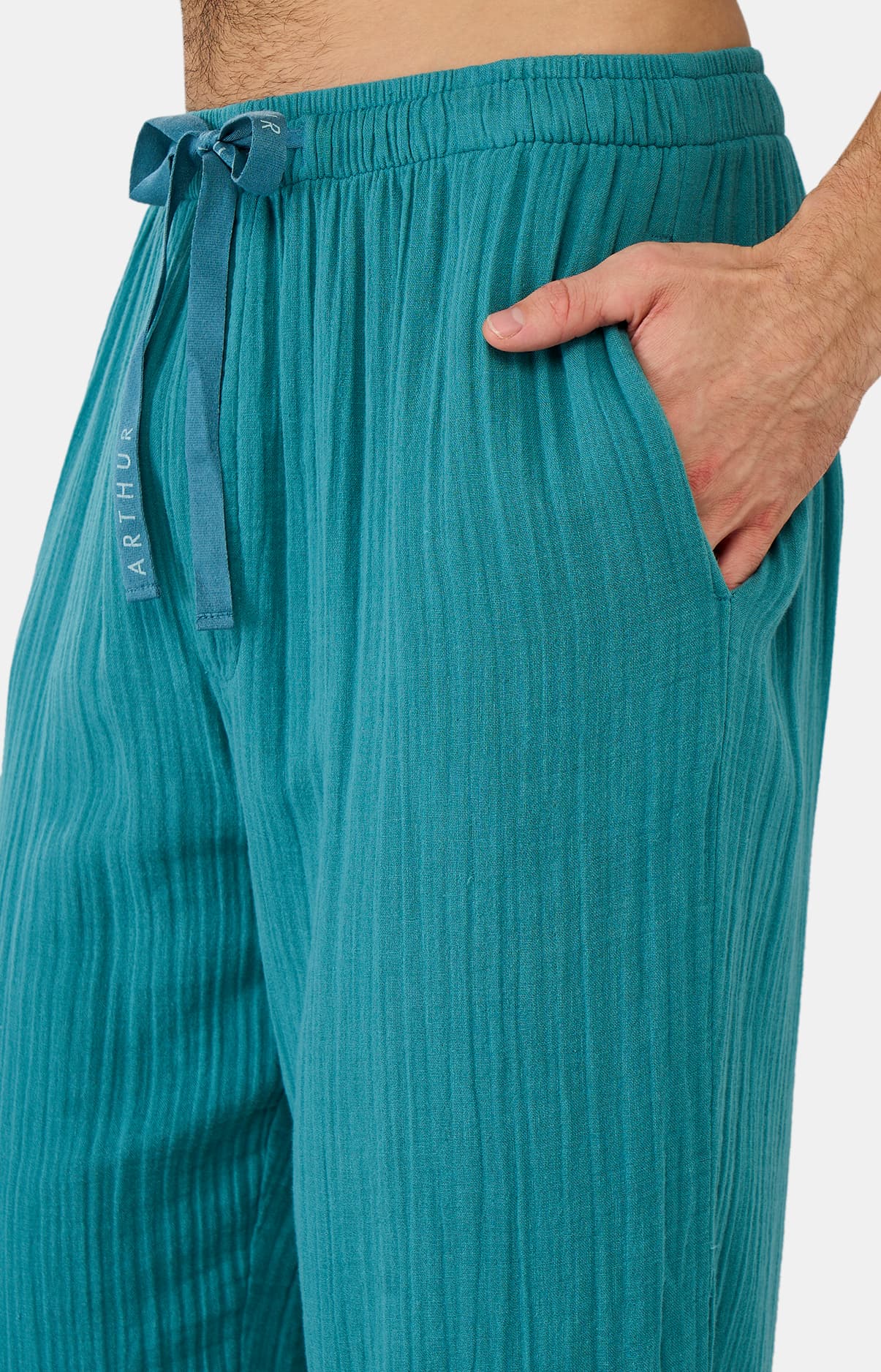 arthur-bob-canard-pyjama-gaze-de-coton-bleu-m image 5