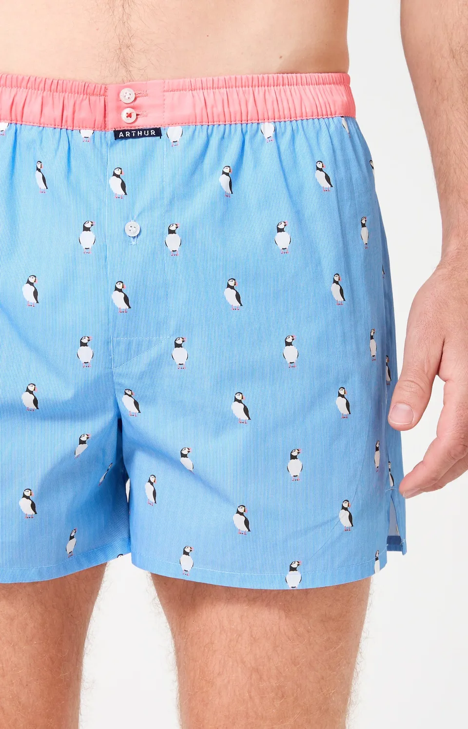 arthur-le-club-n-1205-cale-on-bleu-rayures-coton-bio image 1