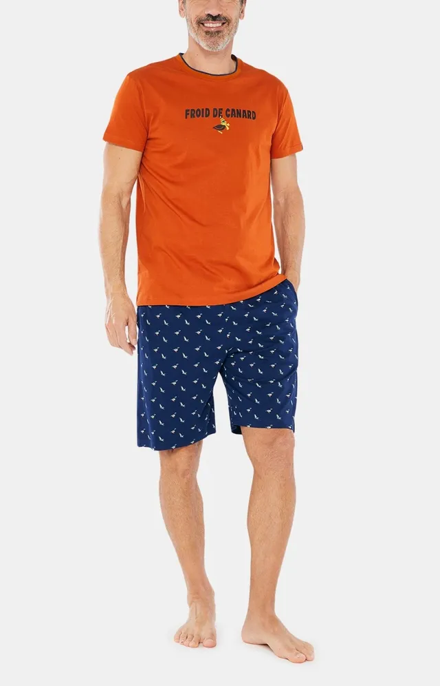 arthur-bob-pyjashort-colvert-coton-bio-marine image 1