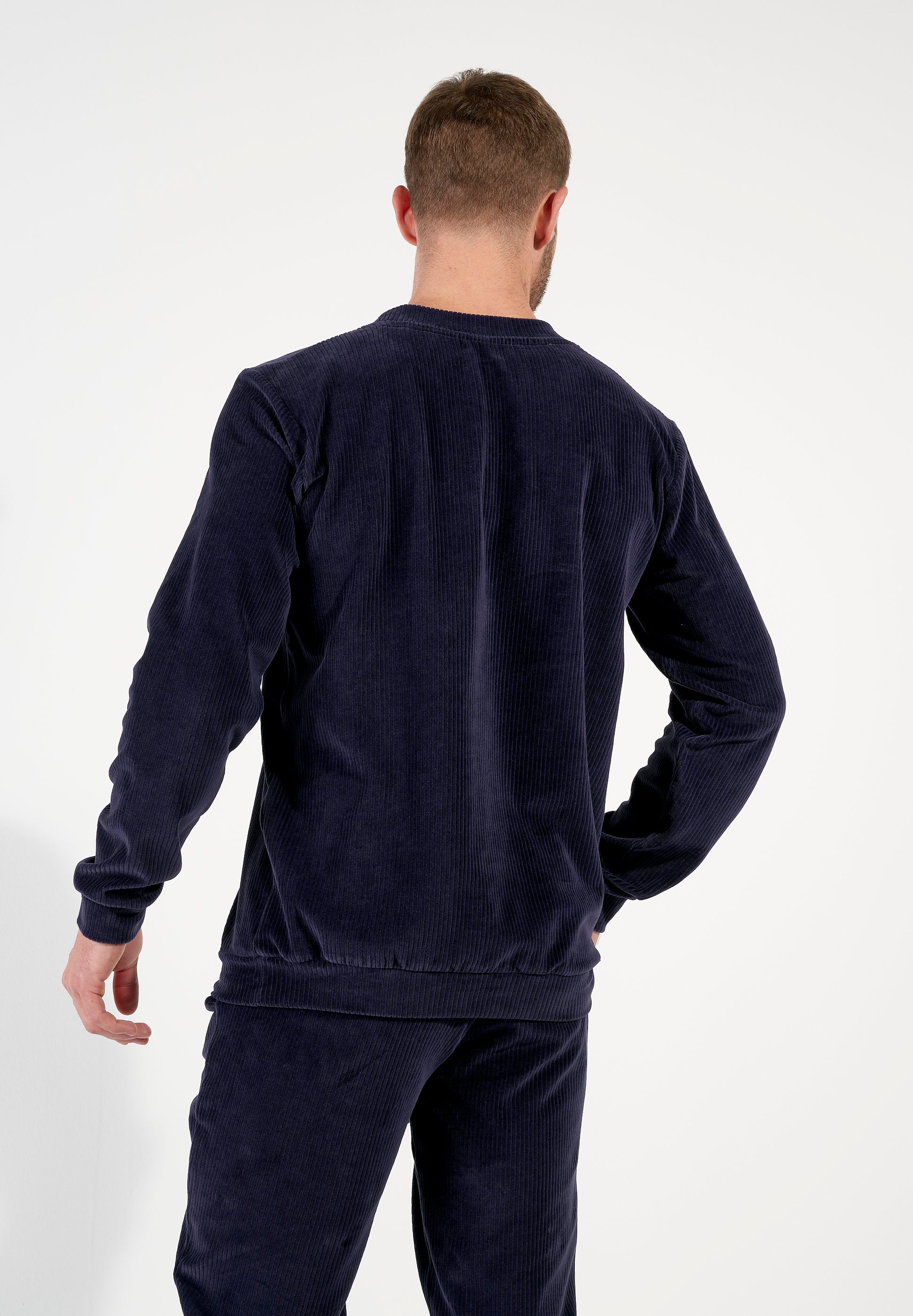 hom-ronnie-surv-tement-homme-bleu-marine-velours image 3