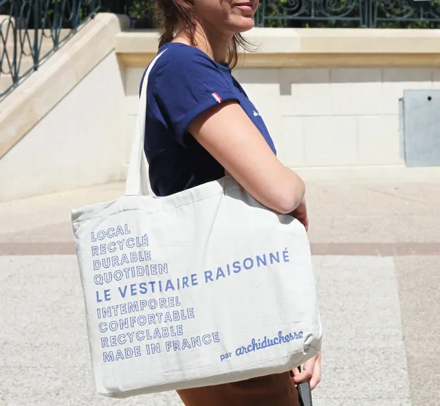 archiduchesse-recycl-e-le-cabas-raisonn-tote-bag-bleu-recycl image 1