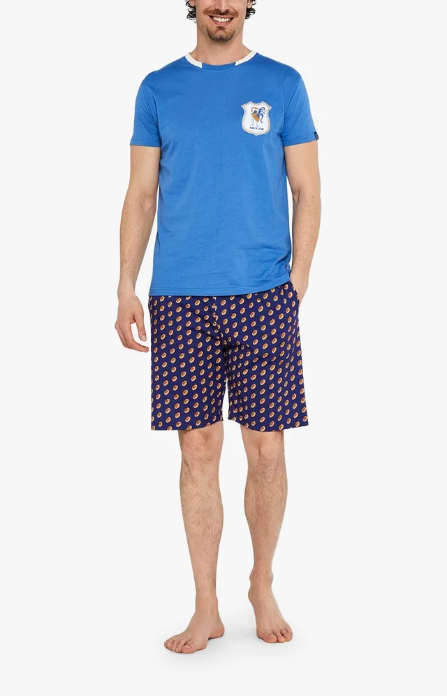 arthur-rugby-pyjashort-homme-coton-bio-marine-l image 1