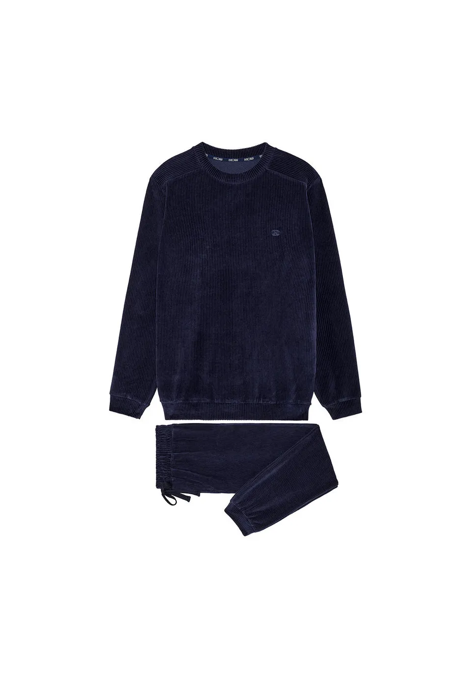 hom-ronnie-surv-tement-homme-bleu-marine-velours image 1