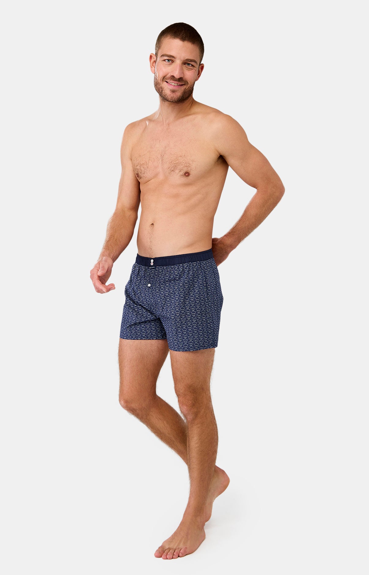 arthur-le-club-008-cale-on-coton-bio-marine-ours-blanc image 4