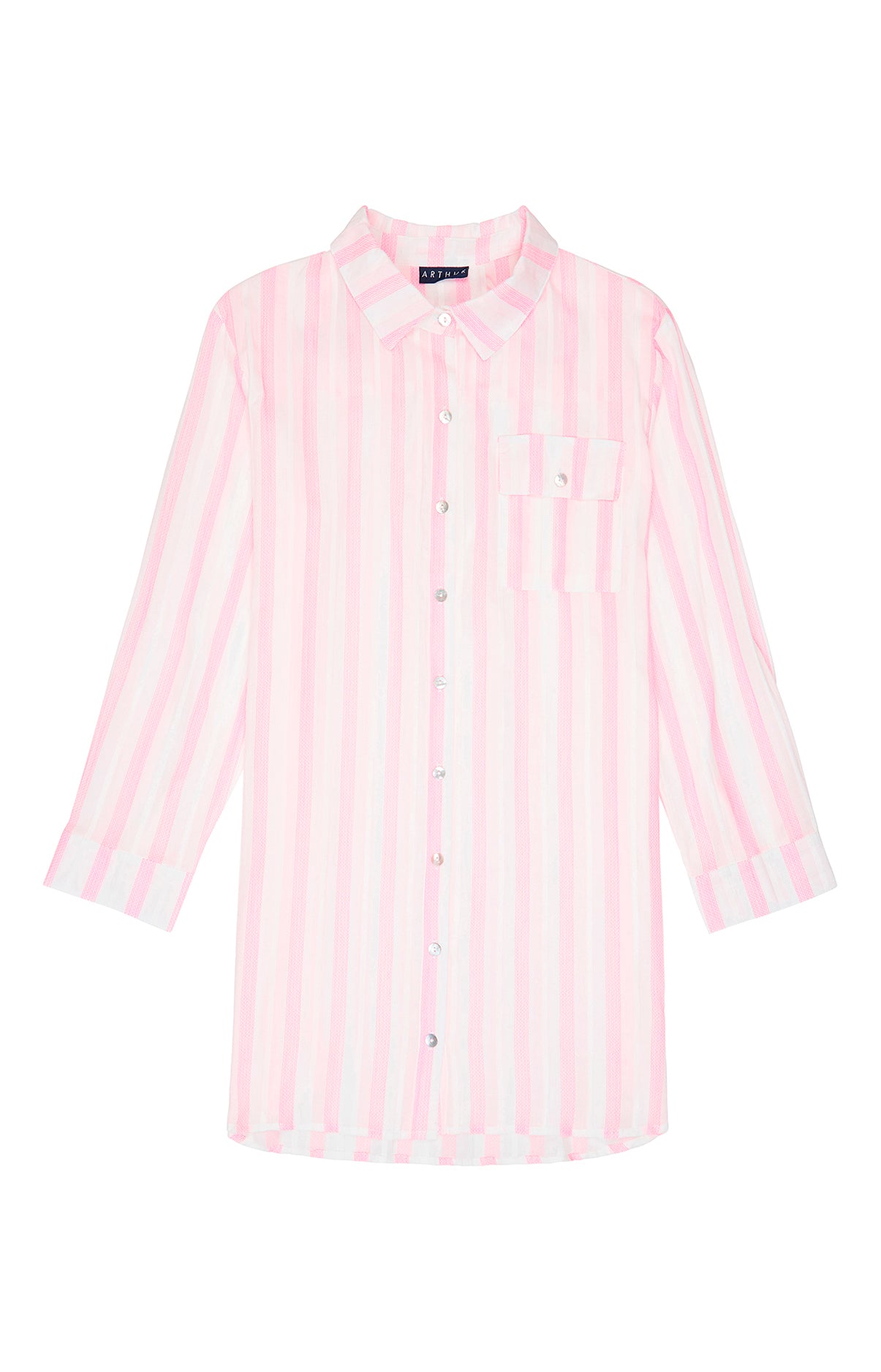 arthur-bob-robe-rayure-lison-coton-blanc-t1 image 3