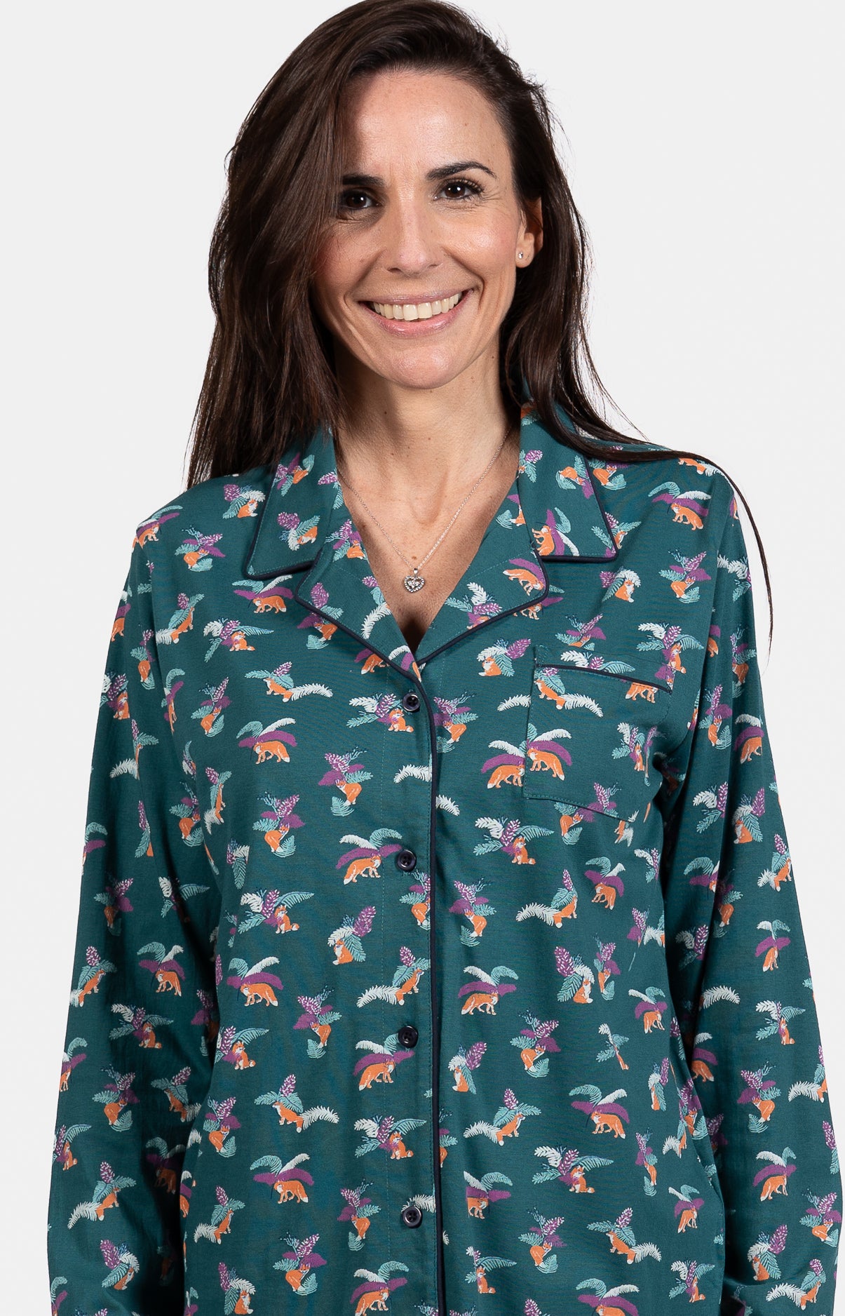 arthur-bob-renard-pyjama-femme-sapin-coton-manches-longues image 2