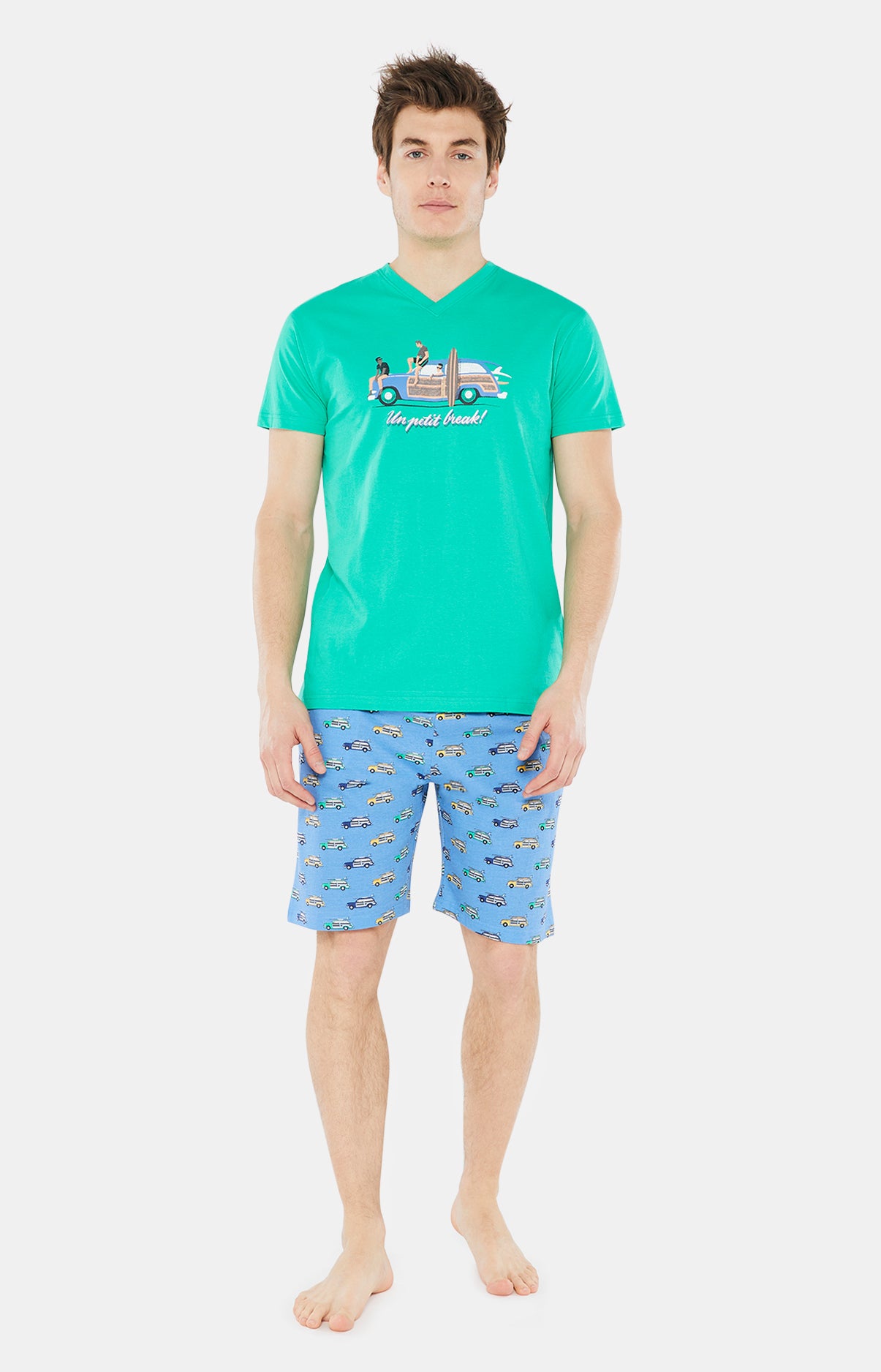 arthur-bob-pyjashort-un-petit-break-azur-coton image 4