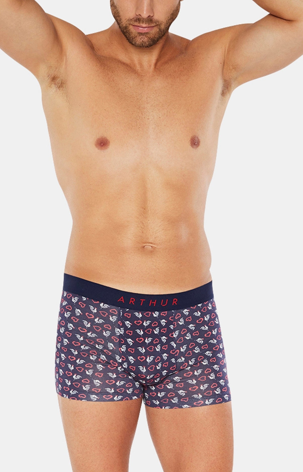 arthur-bob-cocoeurico-boxer-homme-marine-l-coton-bio image 2