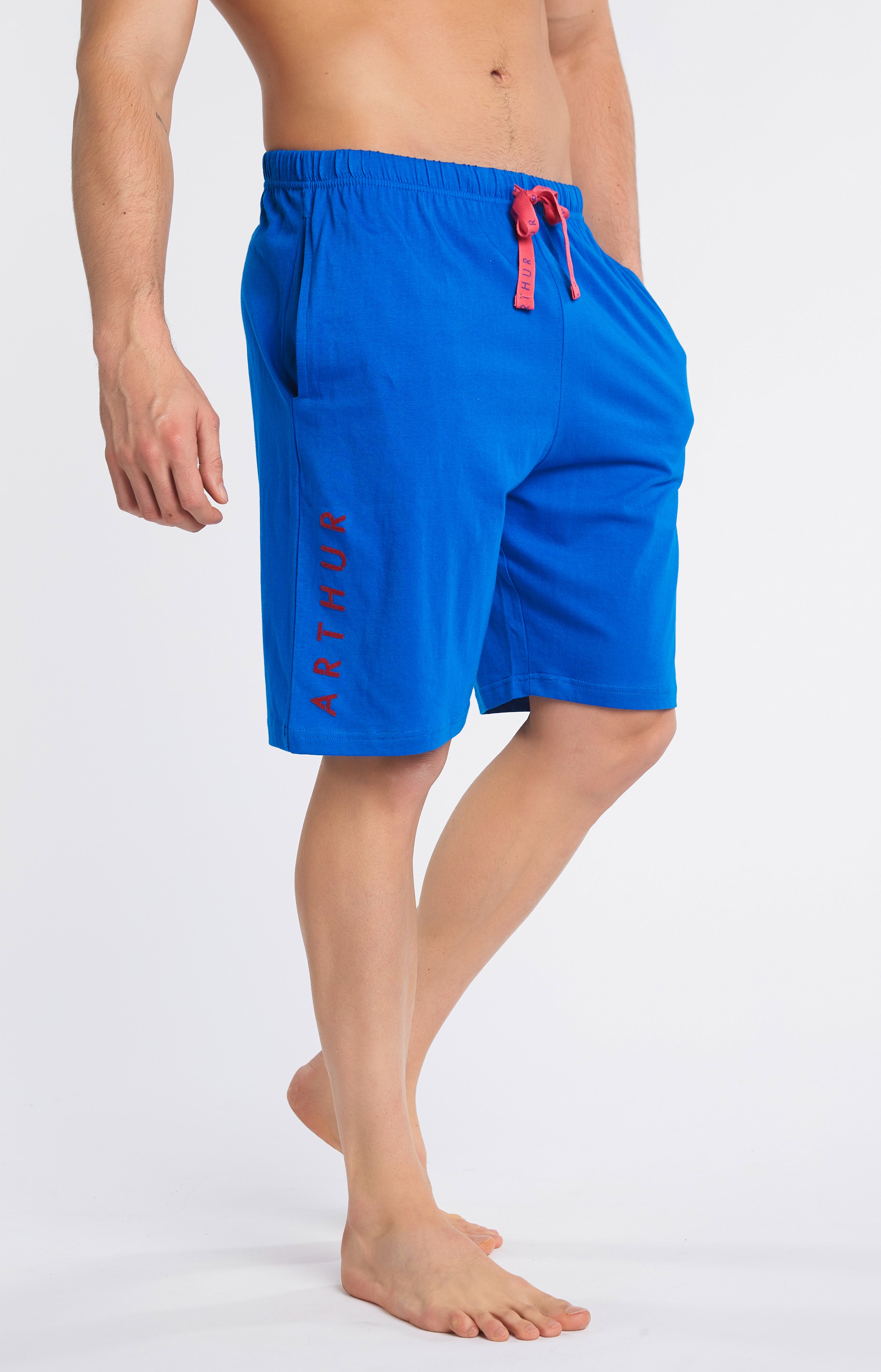 arthur-bob-roi-pyjashort-homme-coton-bio-bleu image 5