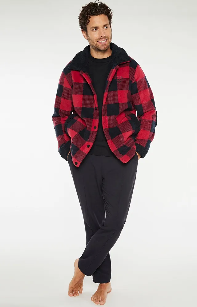 arthur-bob-megan-veste-polaire-homme-prune-double-face image 1