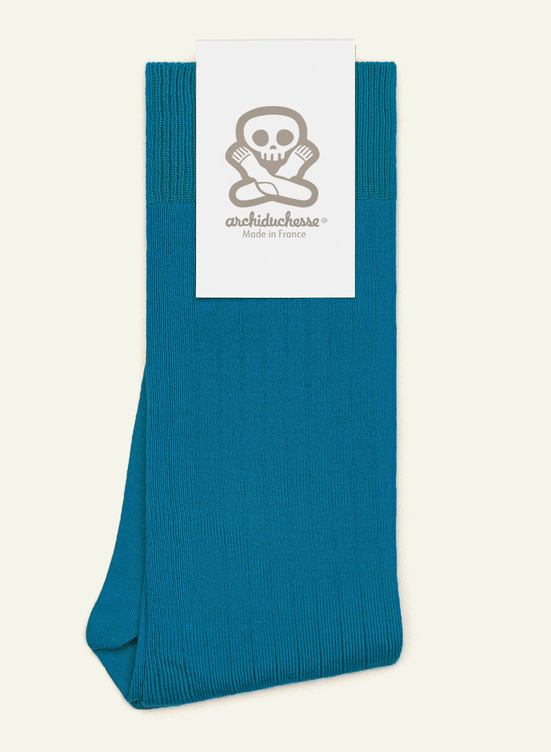 archiduchesse-de-luxe-chaussettes-bleu-p-trole-fil-d-cosse-36-41 image 4
